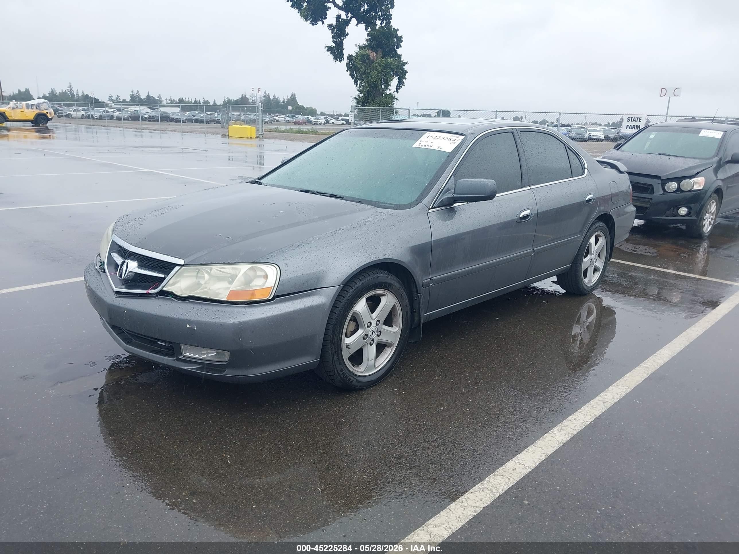 2003 Acura Tl 3.2 Type S Gray vin: 19UUA56833A081293