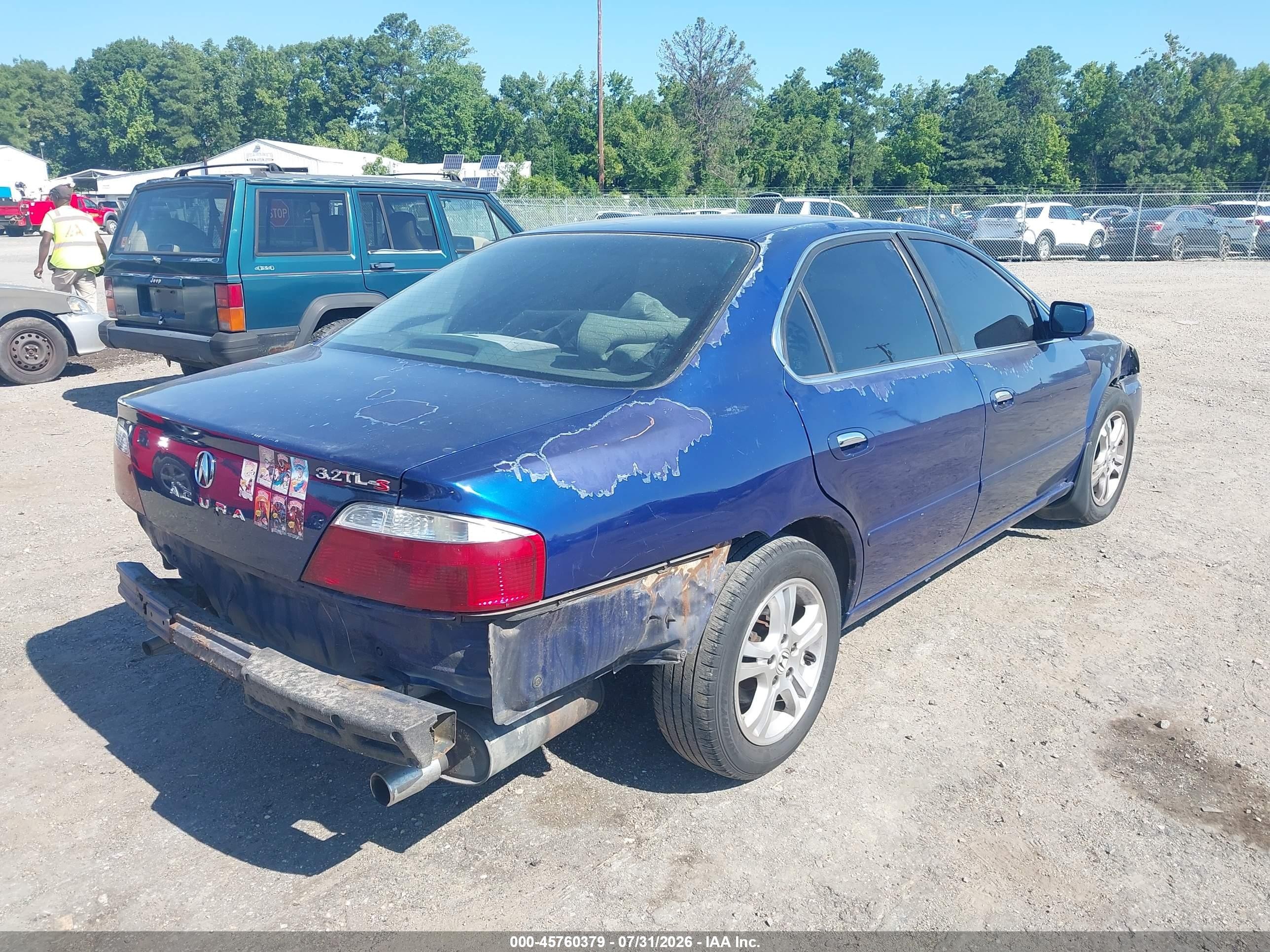 2002 Acura Tl 3.2 Type S Blue vin: 19UUA56872A048828