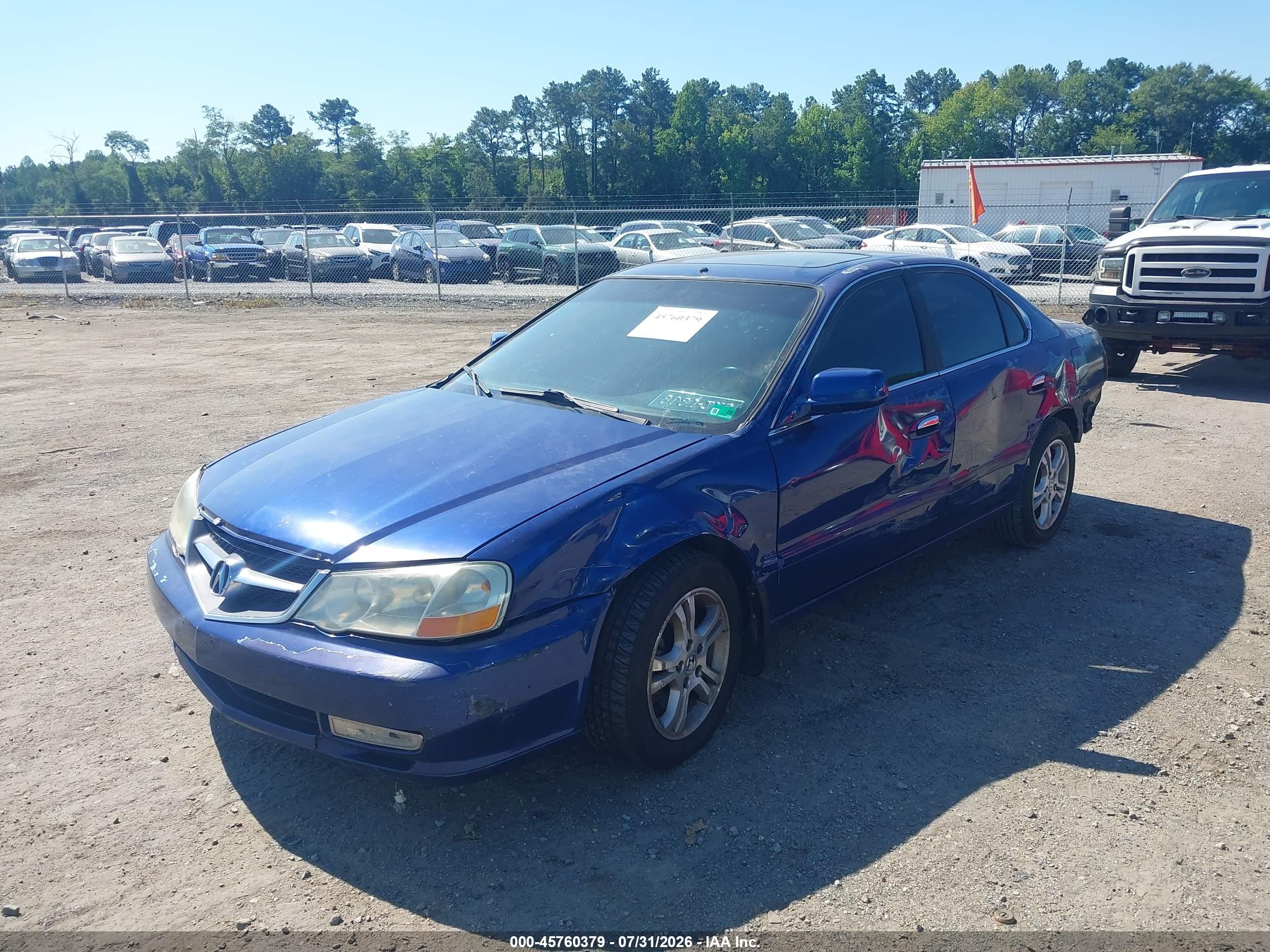 2002 Acura Tl 3.2 Type S Blue vin: 19UUA56872A048828
