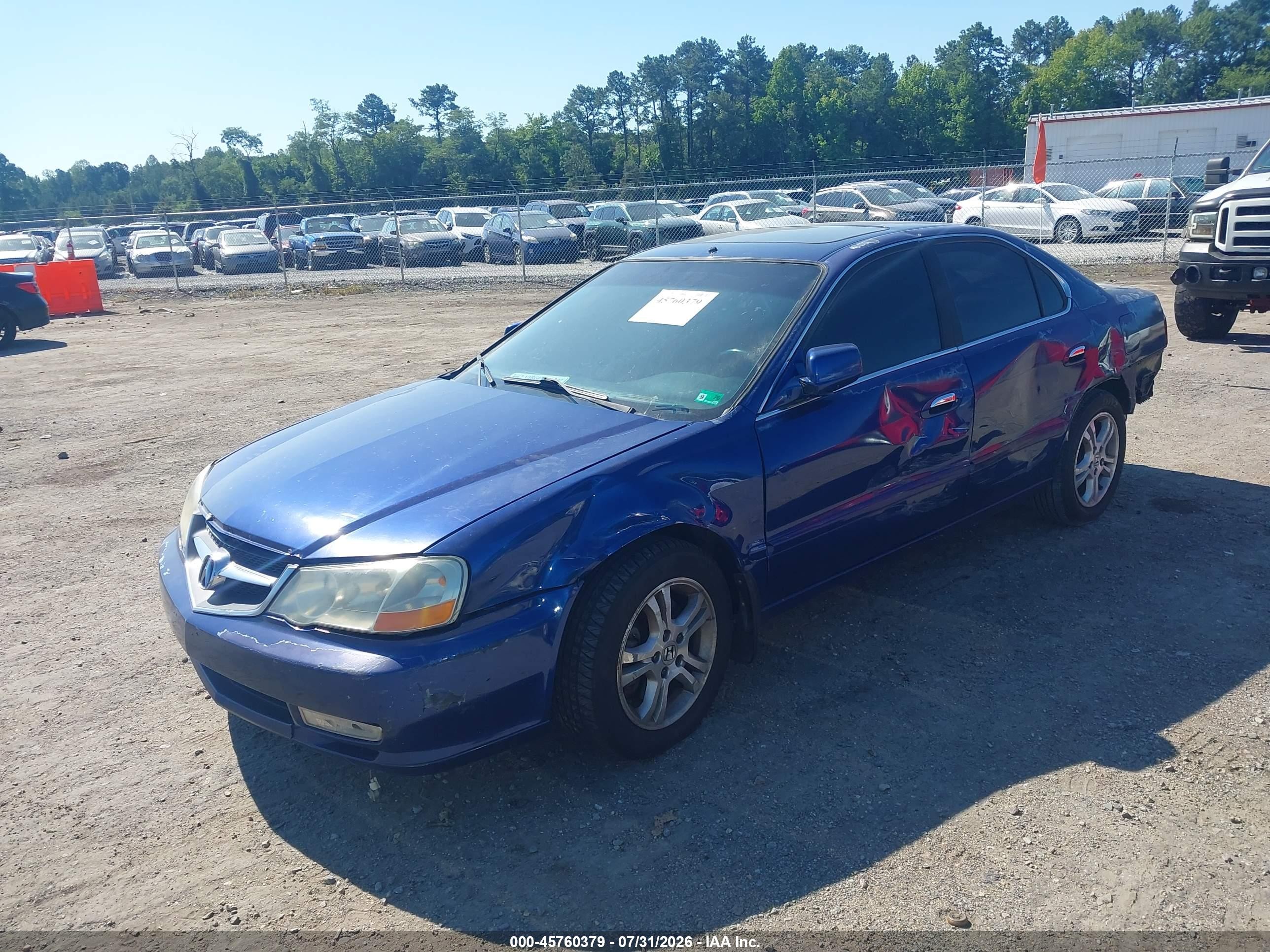 2002 Acura Tl 3.2 Type S Blue vin: 19UUA56872A048828