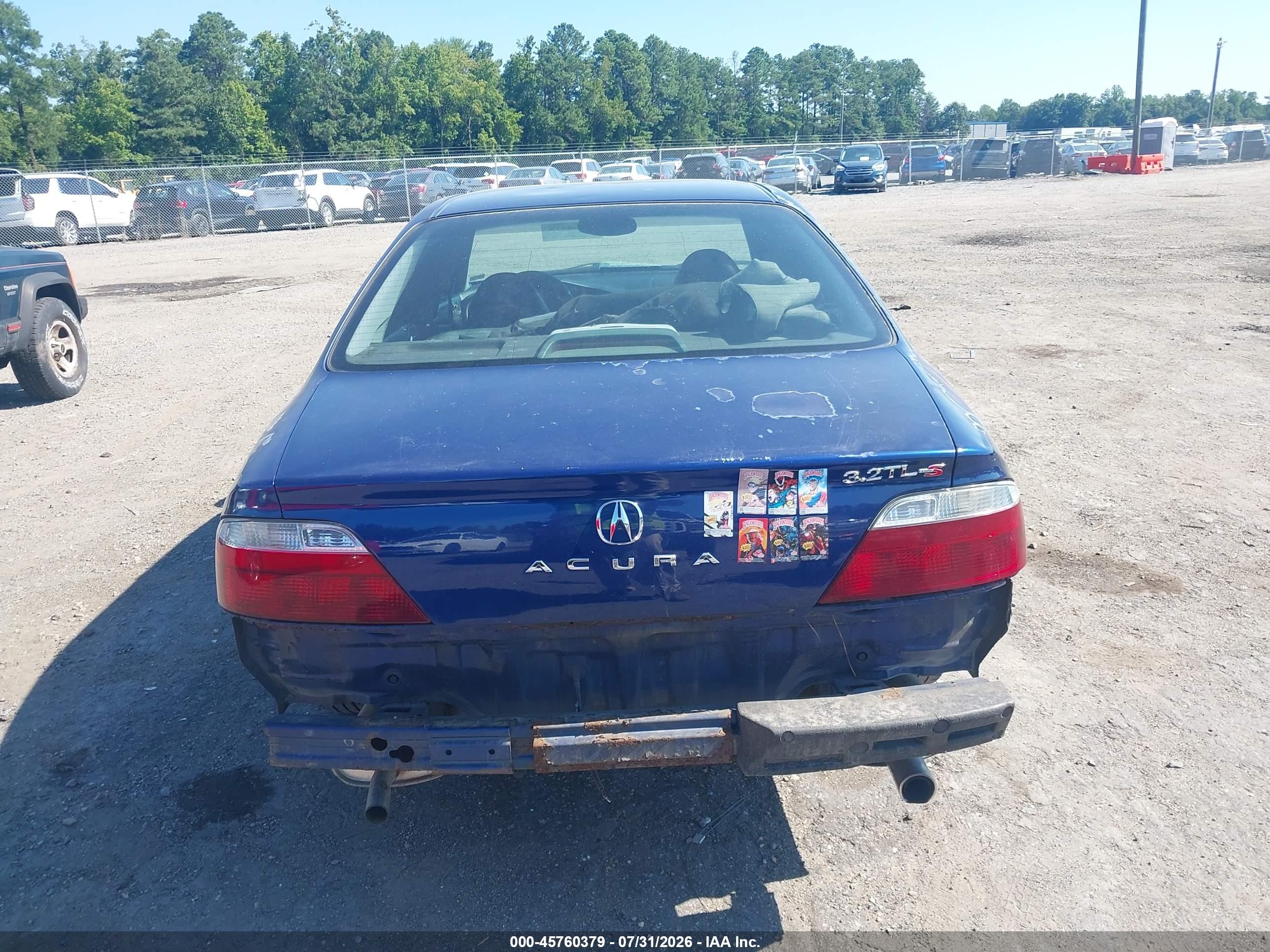 2002 Acura Tl 3.2 Type S Blue vin: 19UUA56872A048828