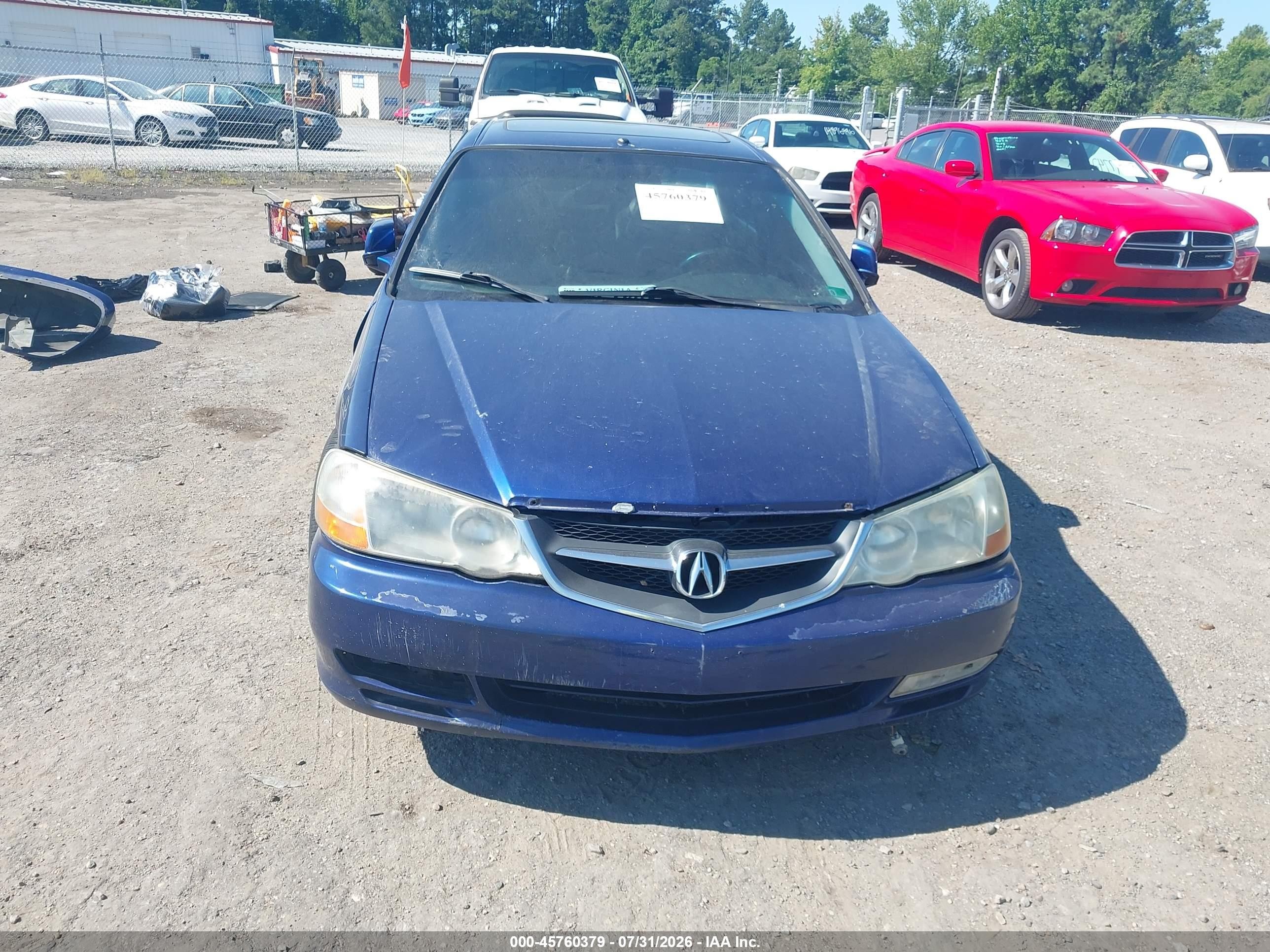 2002 Acura Tl 3.2 Type S Blue vin: 19UUA56872A048828