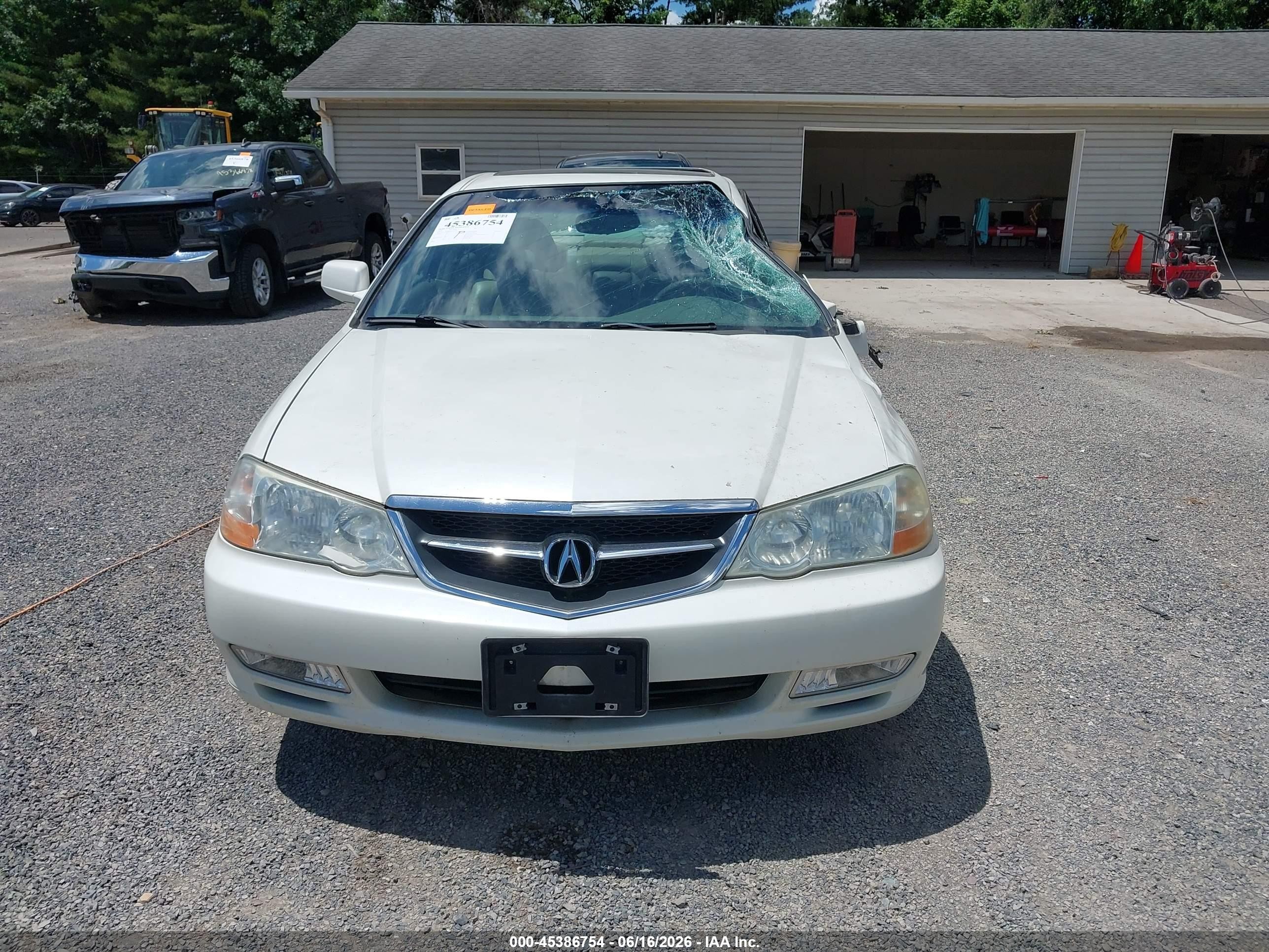 2003 Acura Tl 3.2 Type S White vin: 19UUA56883A021218