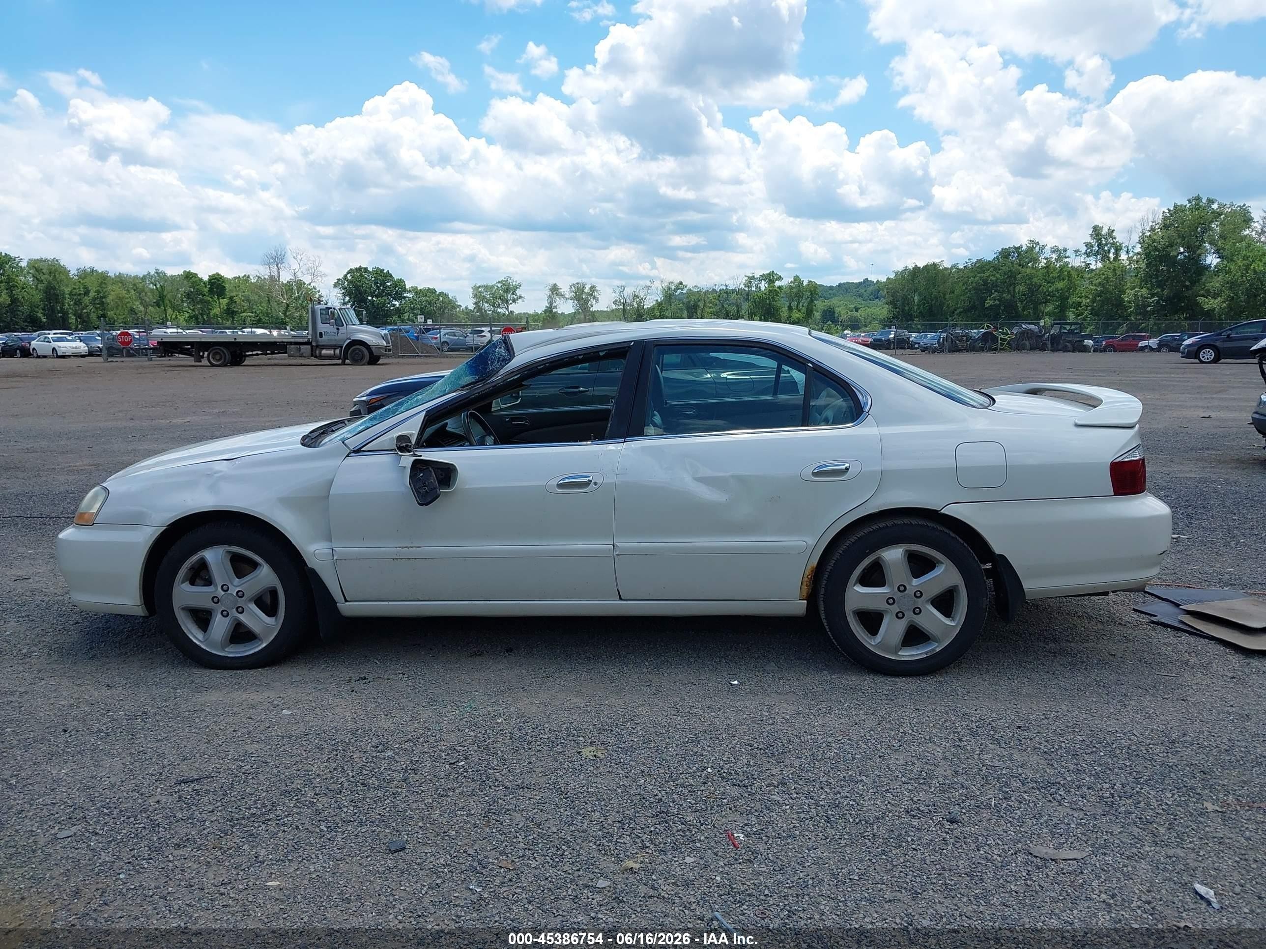 2003 Acura Tl 3.2 Type S White vin: 19UUA56883A021218