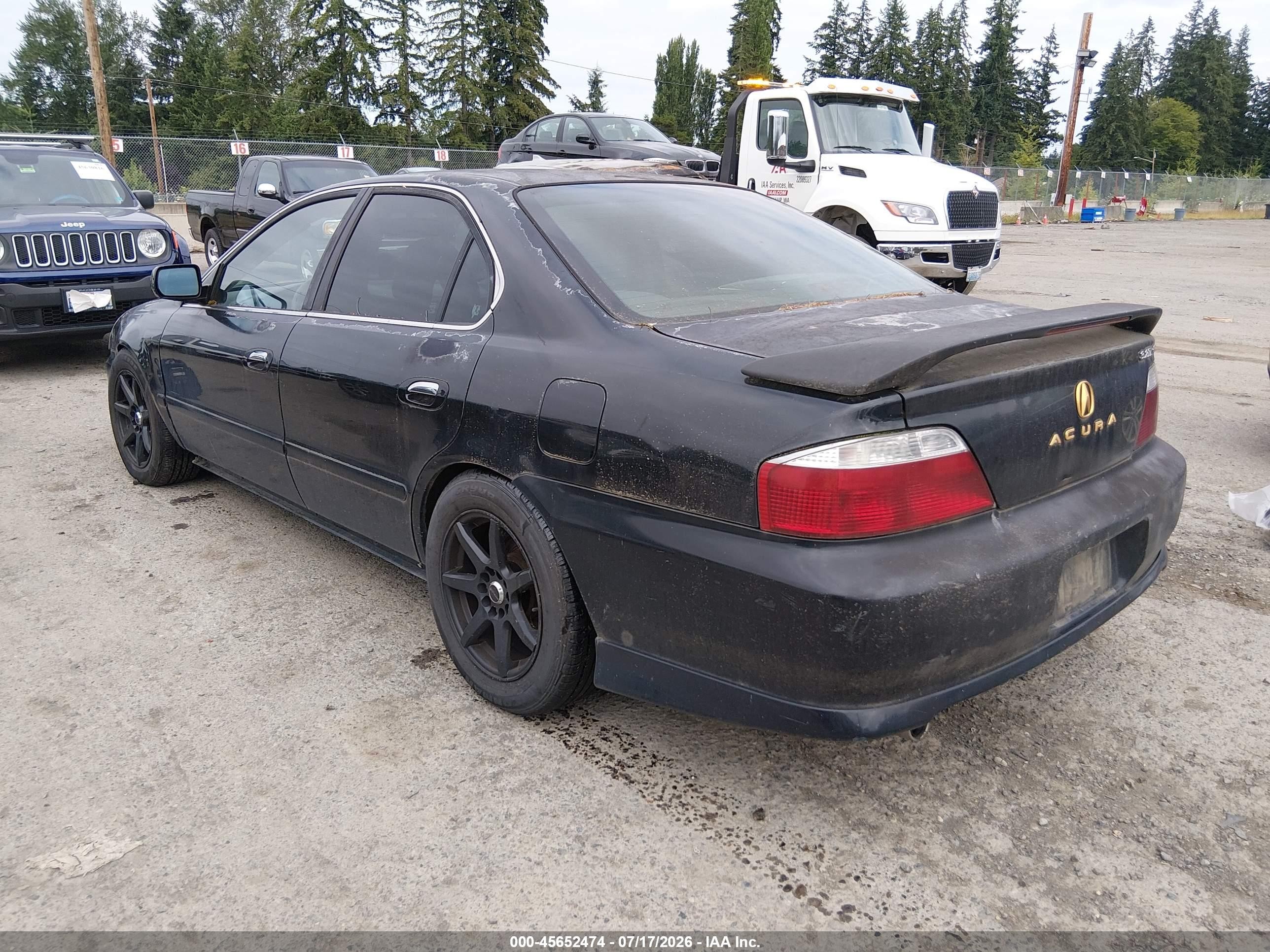 2002 Acura Tl 3.2 Type S Black vin: 19UUA568X2A009618