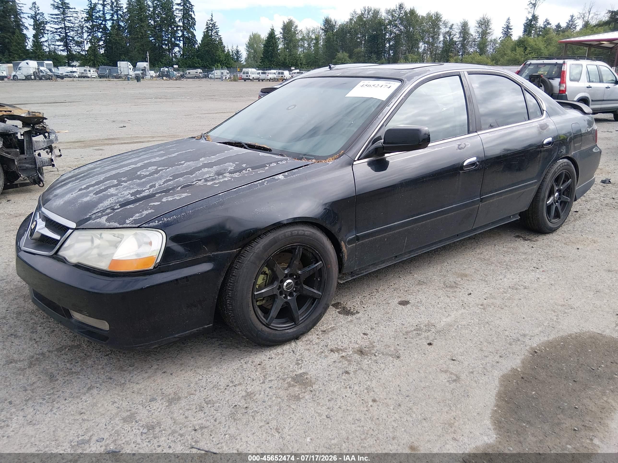 2002 Acura Tl 3.2 Type S Black vin: 19UUA568X2A009618