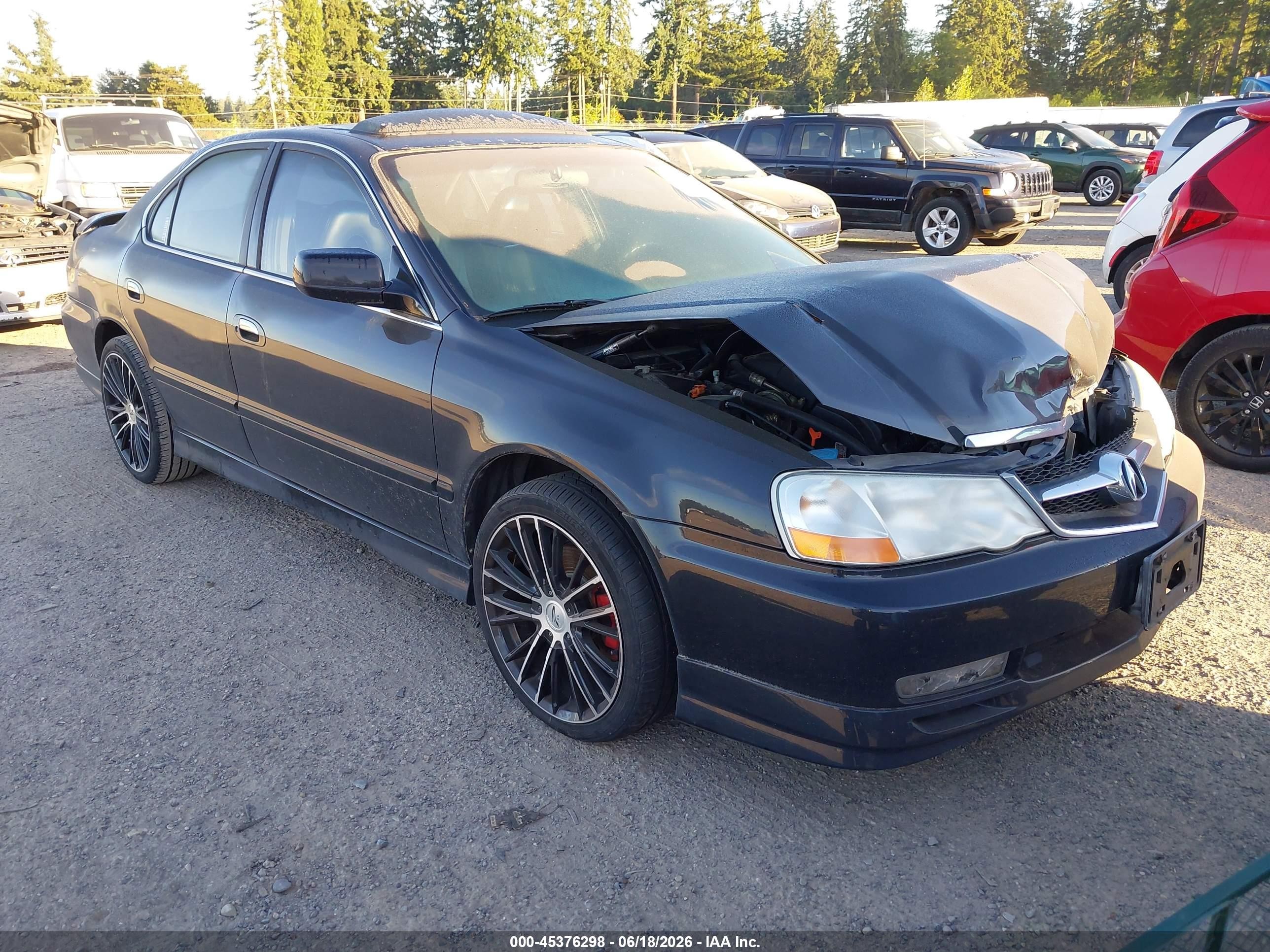 2002 Acura Tl 3.2 Type S Black vin: 19UUA568X2A022093