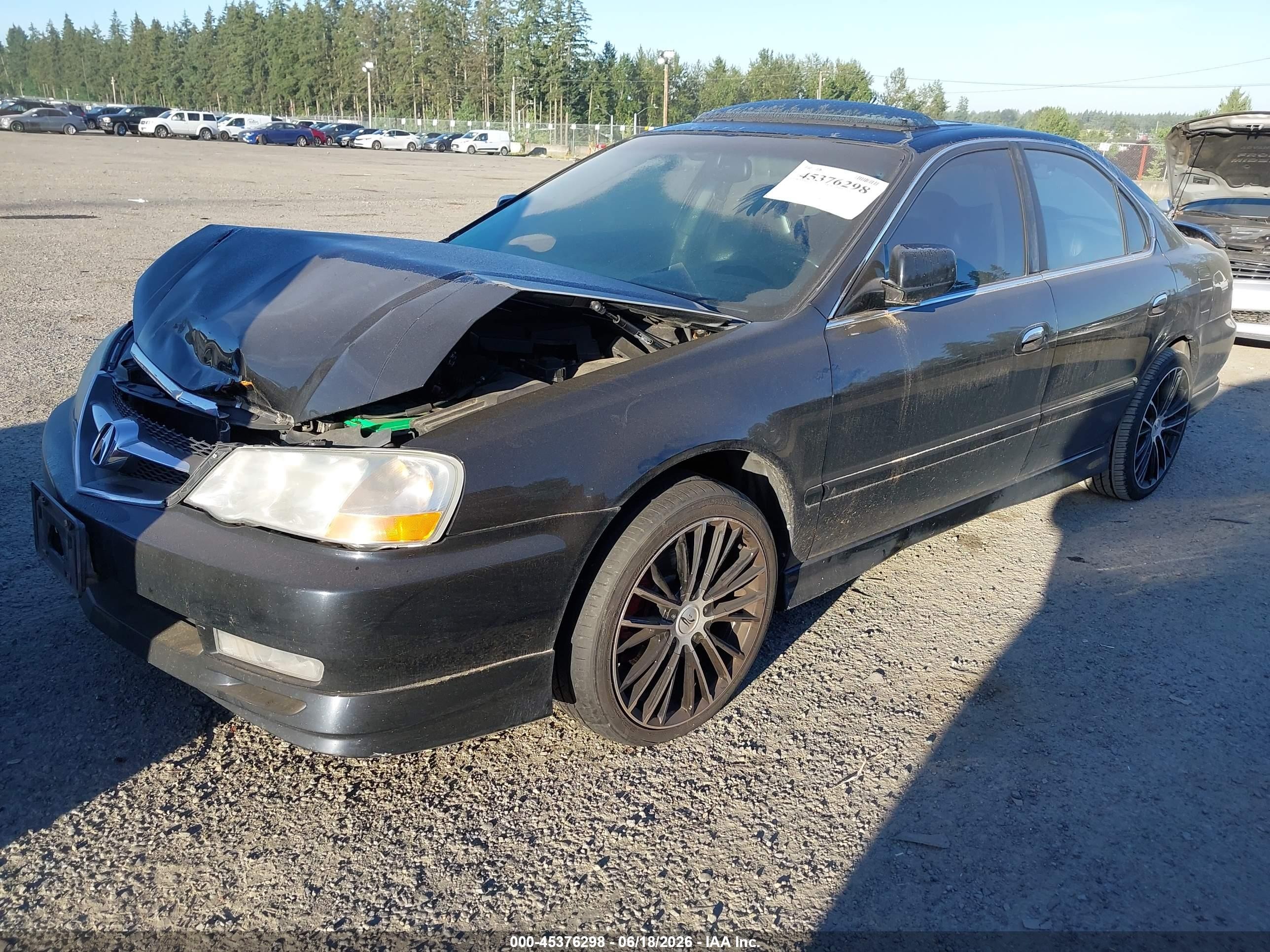 2002 Acura Tl 3.2 Type S Black vin: 19UUA568X2A022093