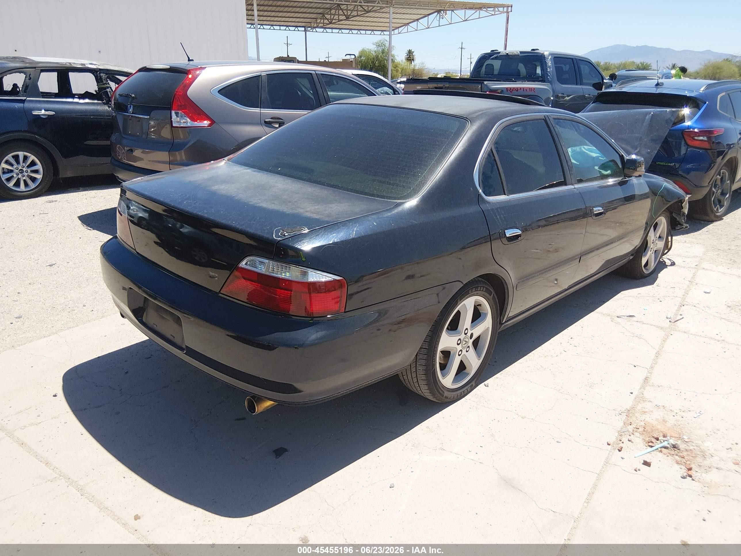 2002 Acura Tl 3.2 Type S Black vin: 19UUA568X2A022675