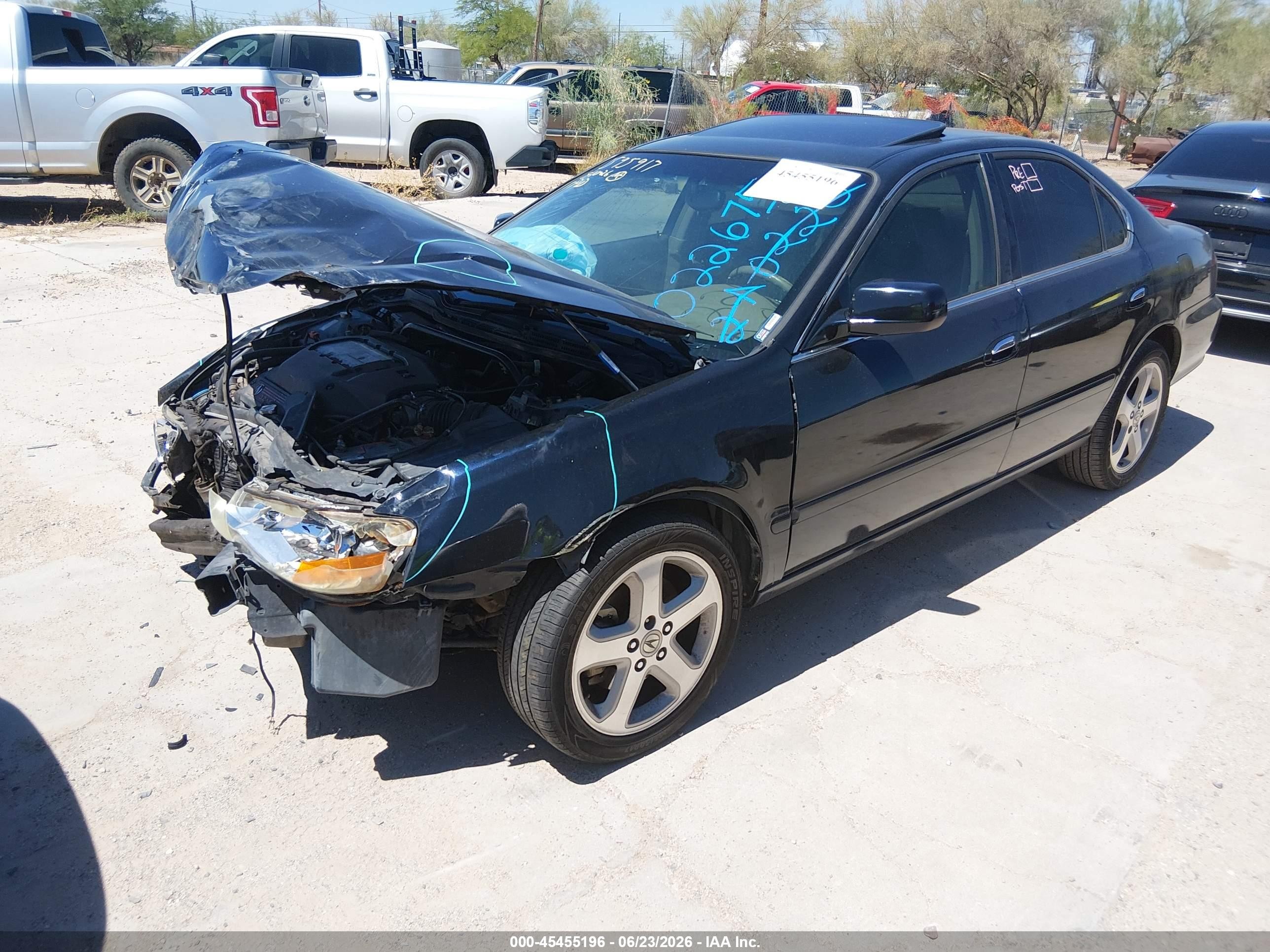 2002 Acura Tl 3.2 Type S Black vin: 19UUA568X2A022675