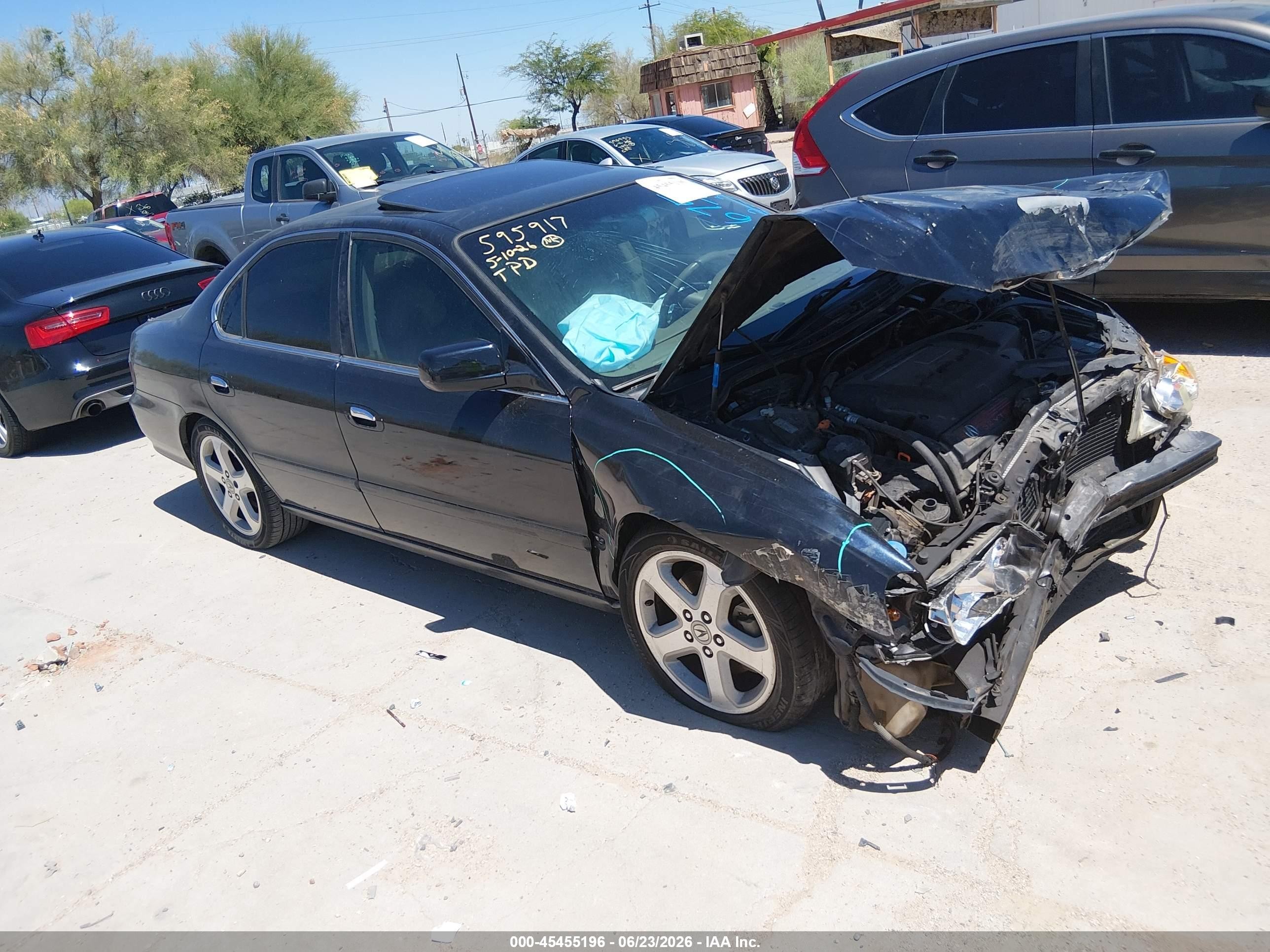 2002 Acura Tl 3.2 Type S Black vin: 19UUA568X2A022675