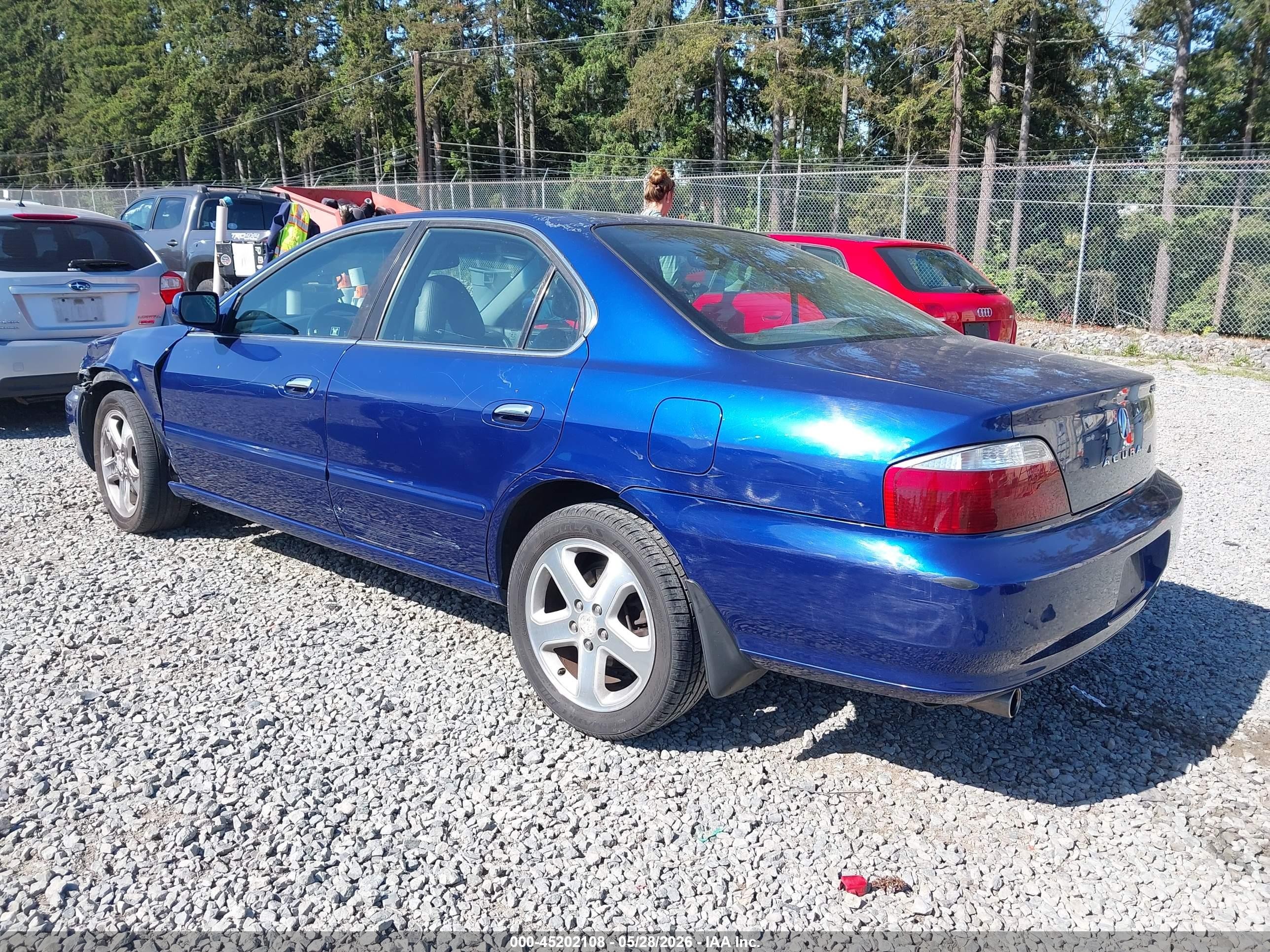 2003 Acura Tl 3.2 Type S Blue vin: 19UUA568X3A023830