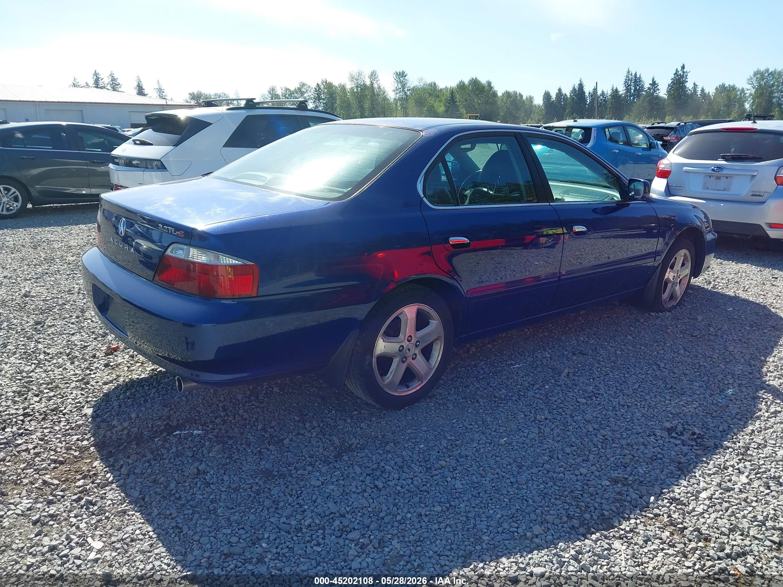 2003 Acura Tl 3.2 Type S Blue vin: 19UUA568X3A023830