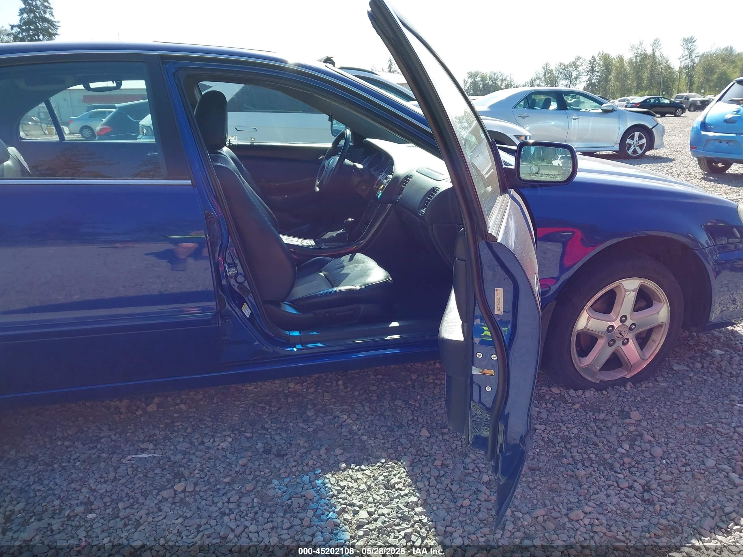 2003 Acura Tl 3.2 Type S Blue vin: 19UUA568X3A023830