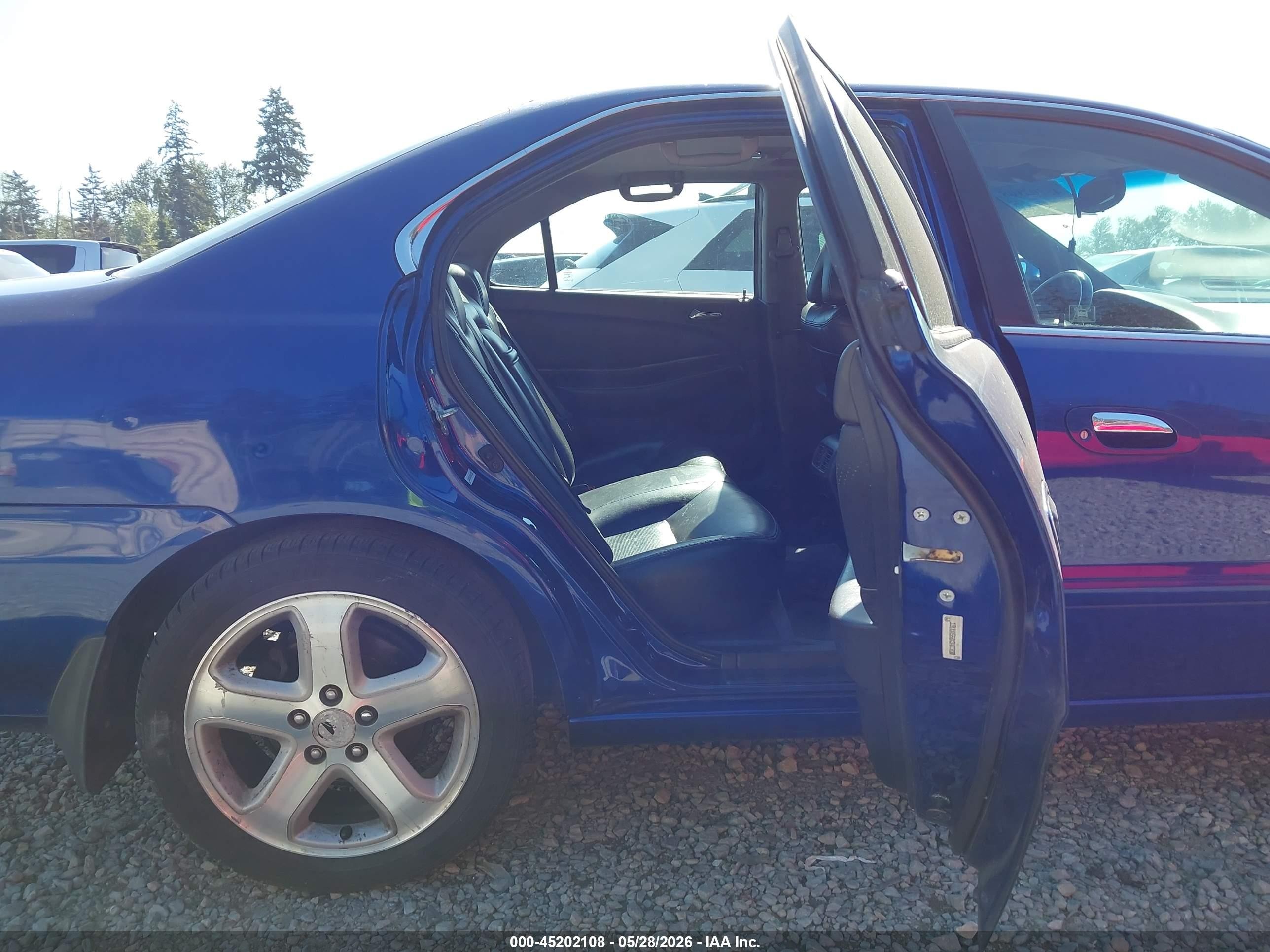 2003 Acura Tl 3.2 Type S Blue vin: 19UUA568X3A023830