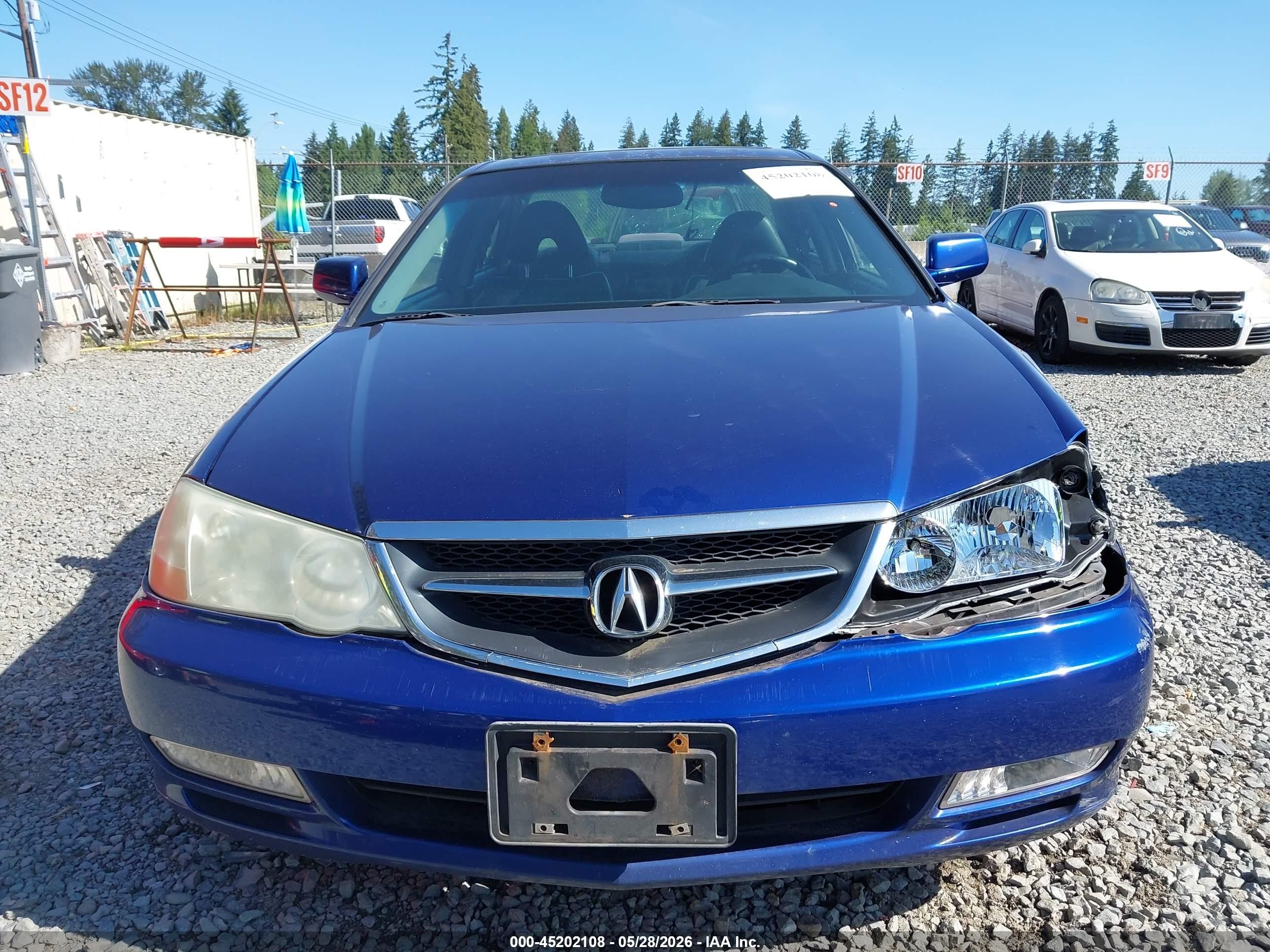 2003 Acura Tl 3.2 Type S Blue vin: 19UUA568X3A023830