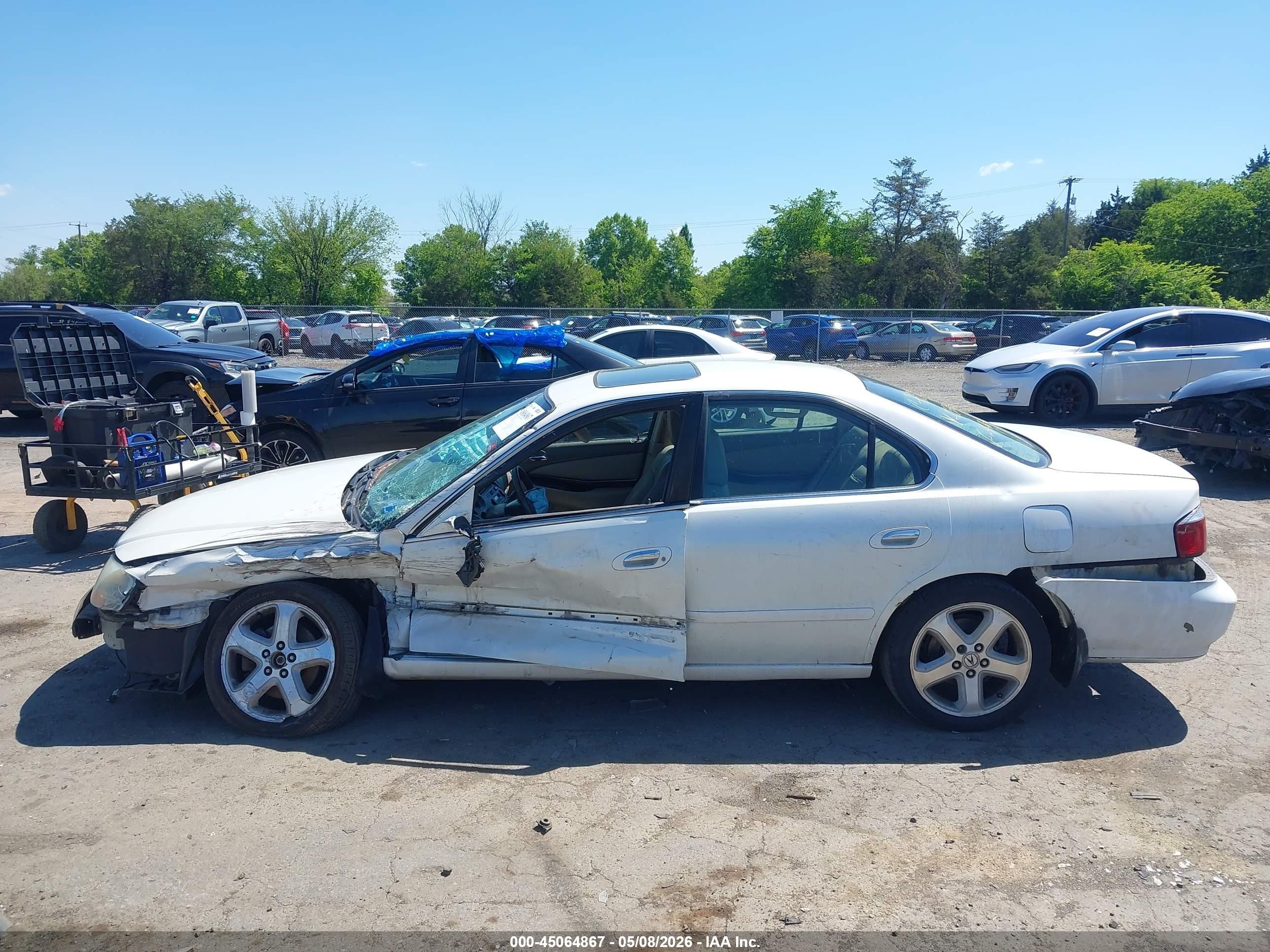 2003 Acura Tl 3.2 Type S Белый vin: 19UUA568X3A037713