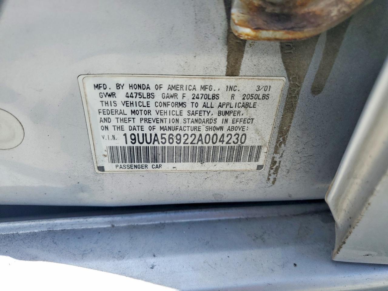 2002 Acura Tl Silver vin: 19UUA56922A004230