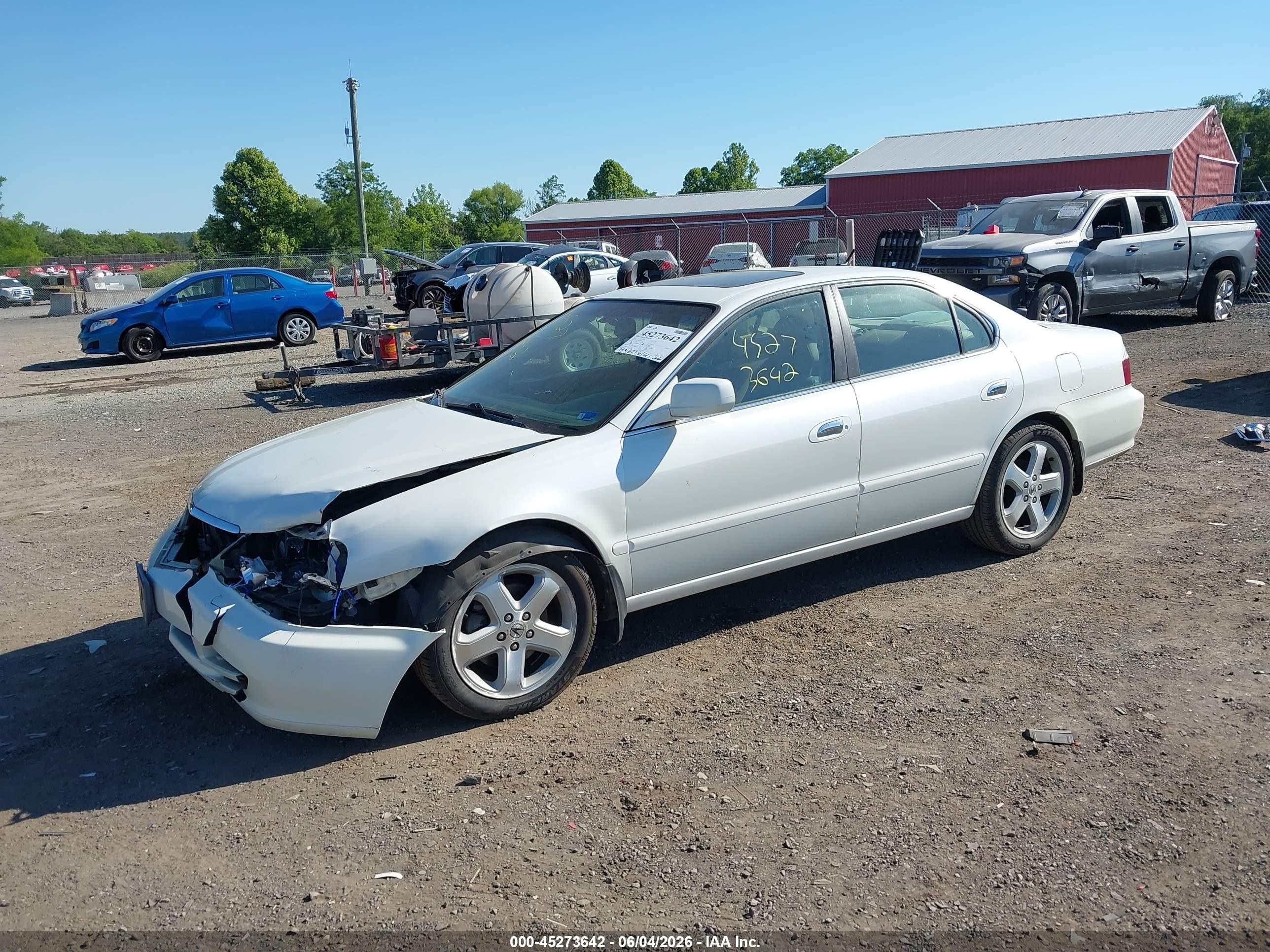 2003 Acura Tl 3.2 Type S White vin: 19UUA56933A054331