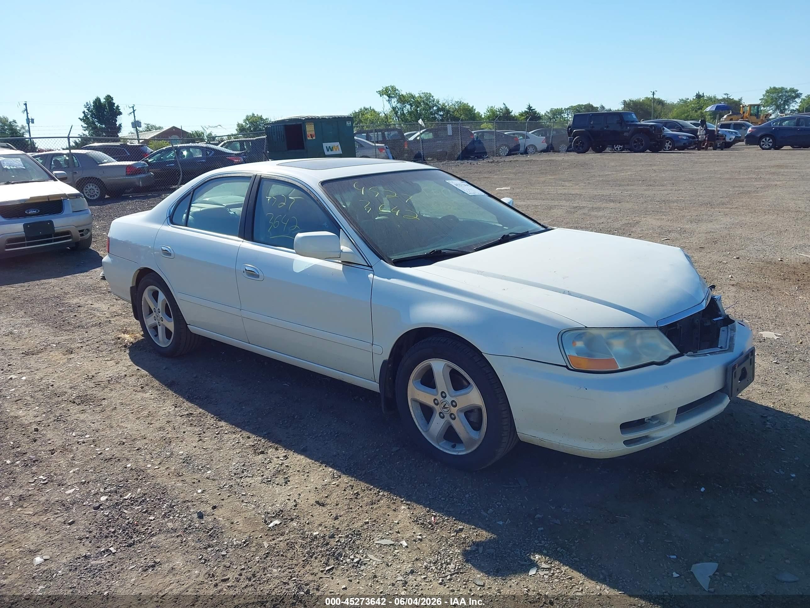 2003 Acura Tl 3.2 Type S White vin: 19UUA56933A054331