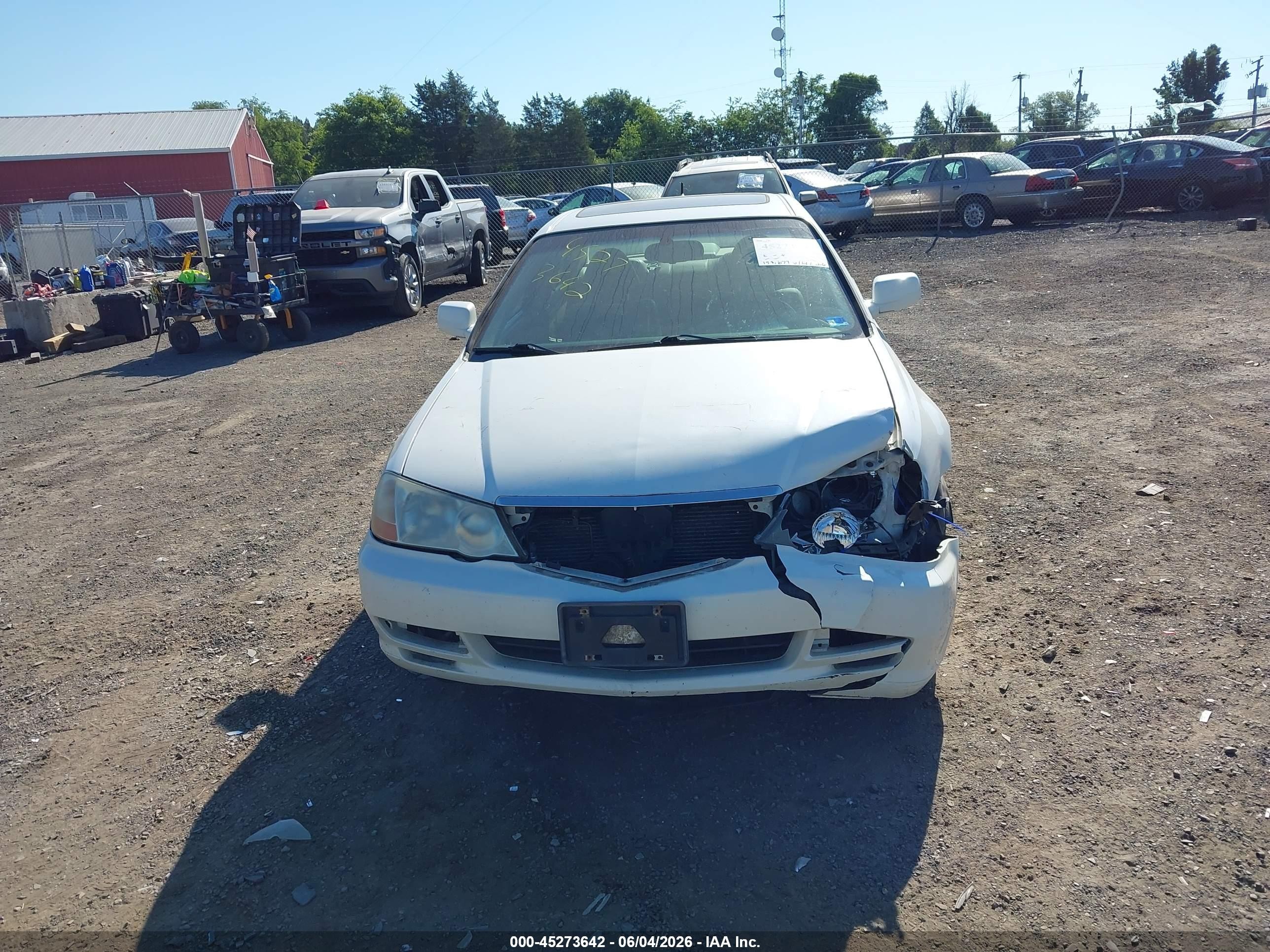 2003 Acura Tl 3.2 Type S White vin: 19UUA56933A054331