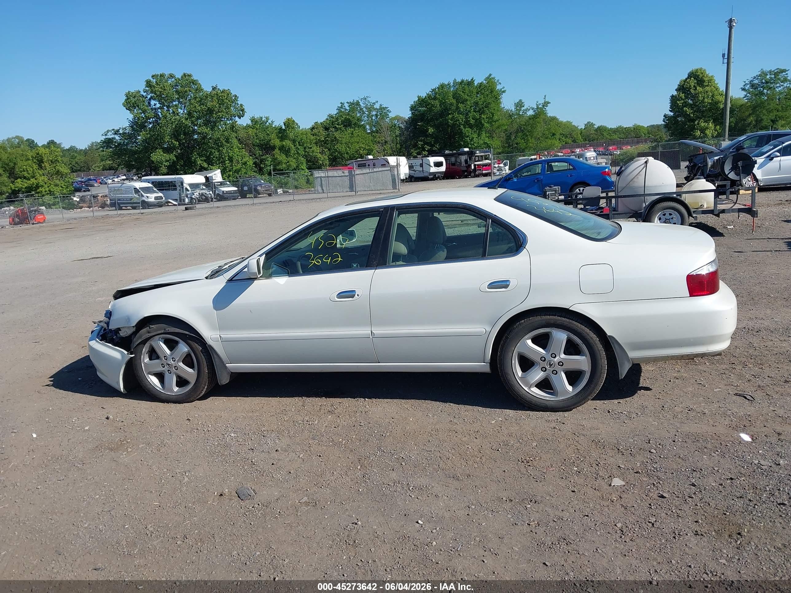 2003 Acura Tl 3.2 Type S White vin: 19UUA56933A054331