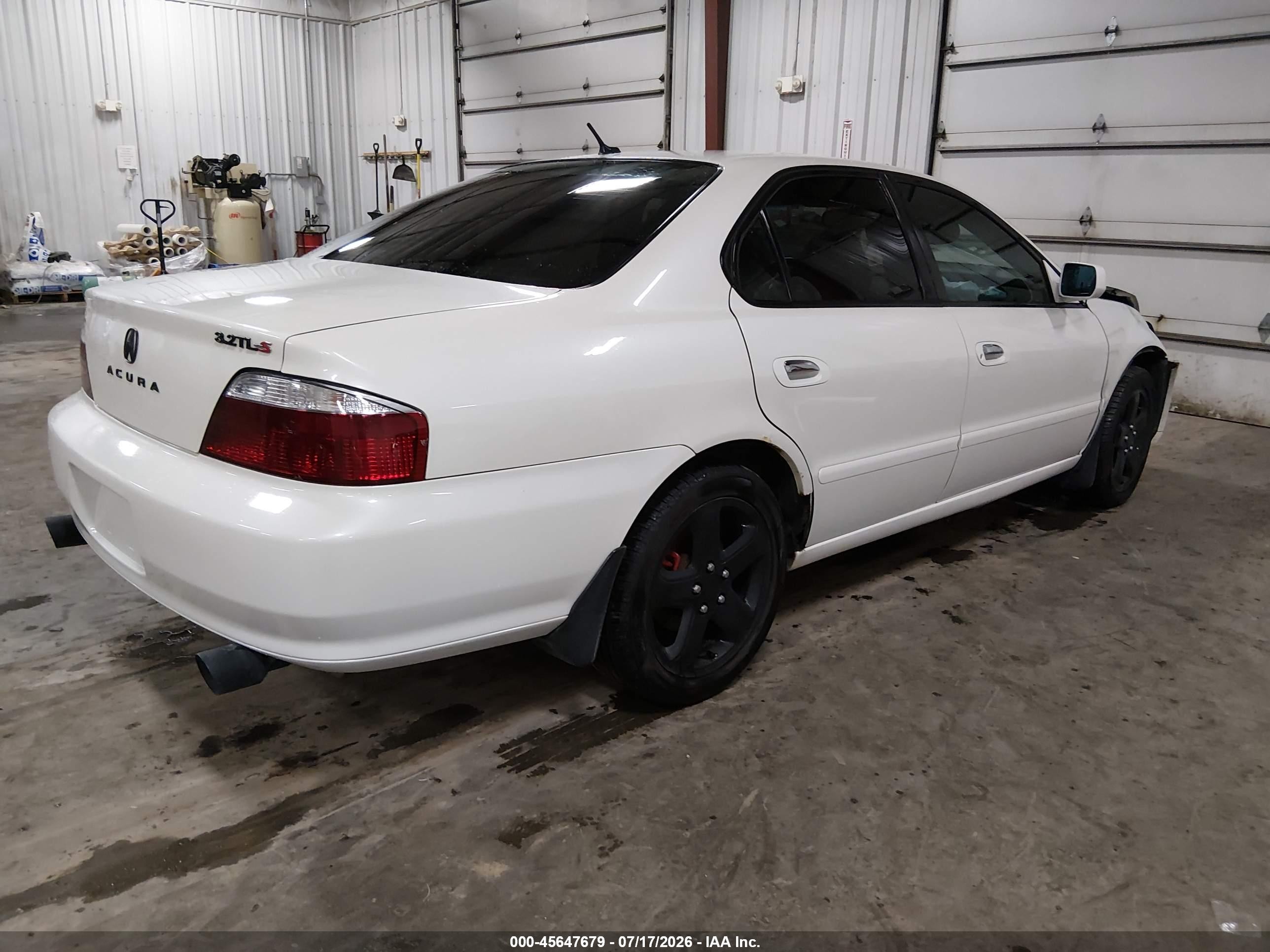 2003 Acura Tl 3.2 Type S White vin: 19UUA56933A066009