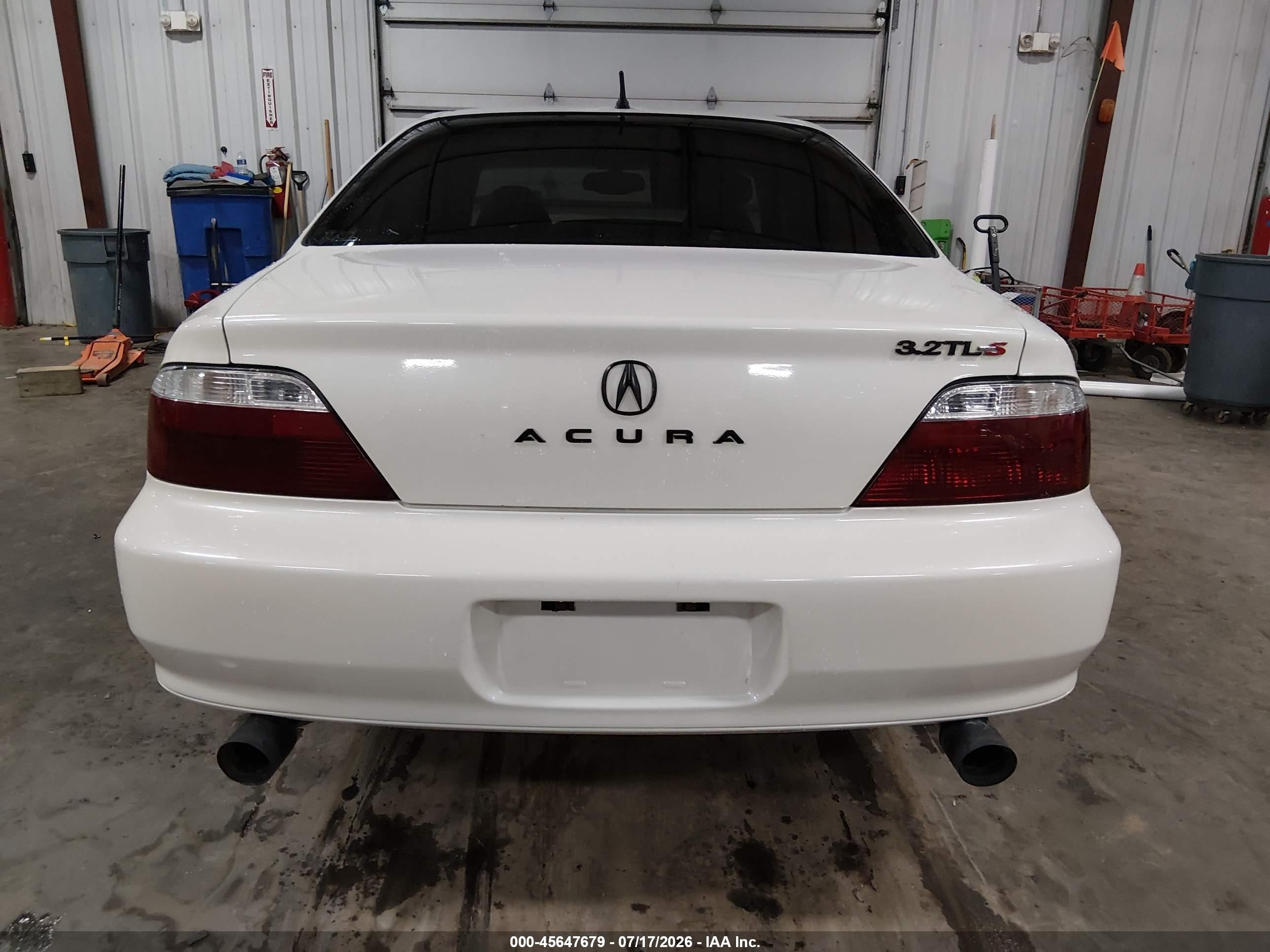 2003 Acura Tl 3.2 Type S White vin: 19UUA56933A066009