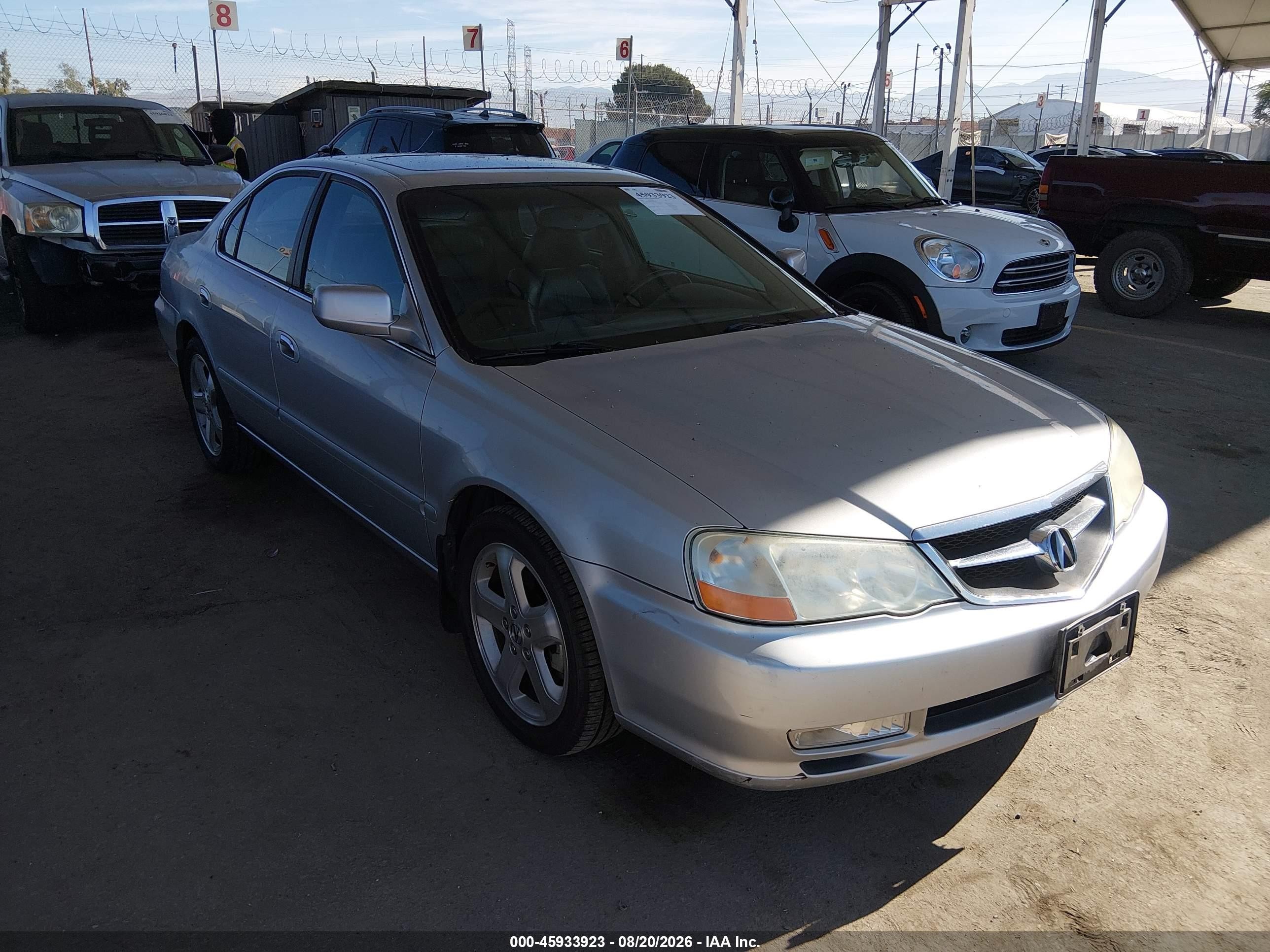 2003 Acura Tl 3.2 Type S Silver vin: 19UUA56953A039636