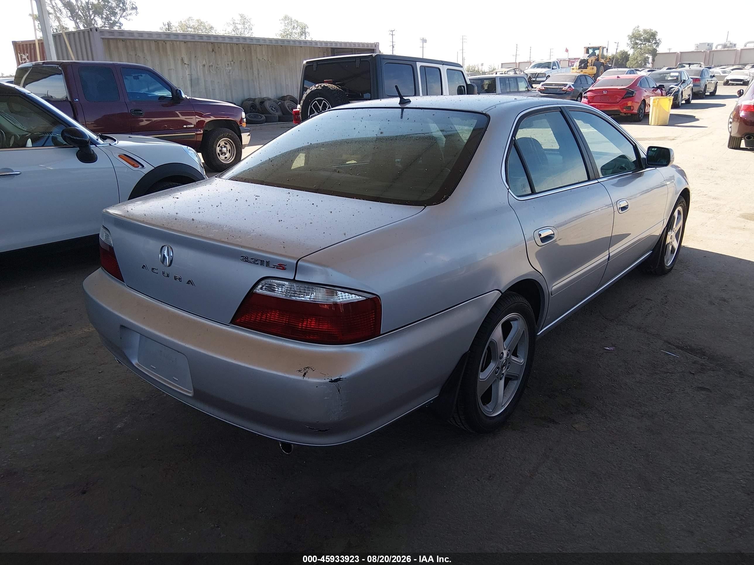 2003 Acura Tl 3.2 Type S Silver vin: 19UUA56953A039636