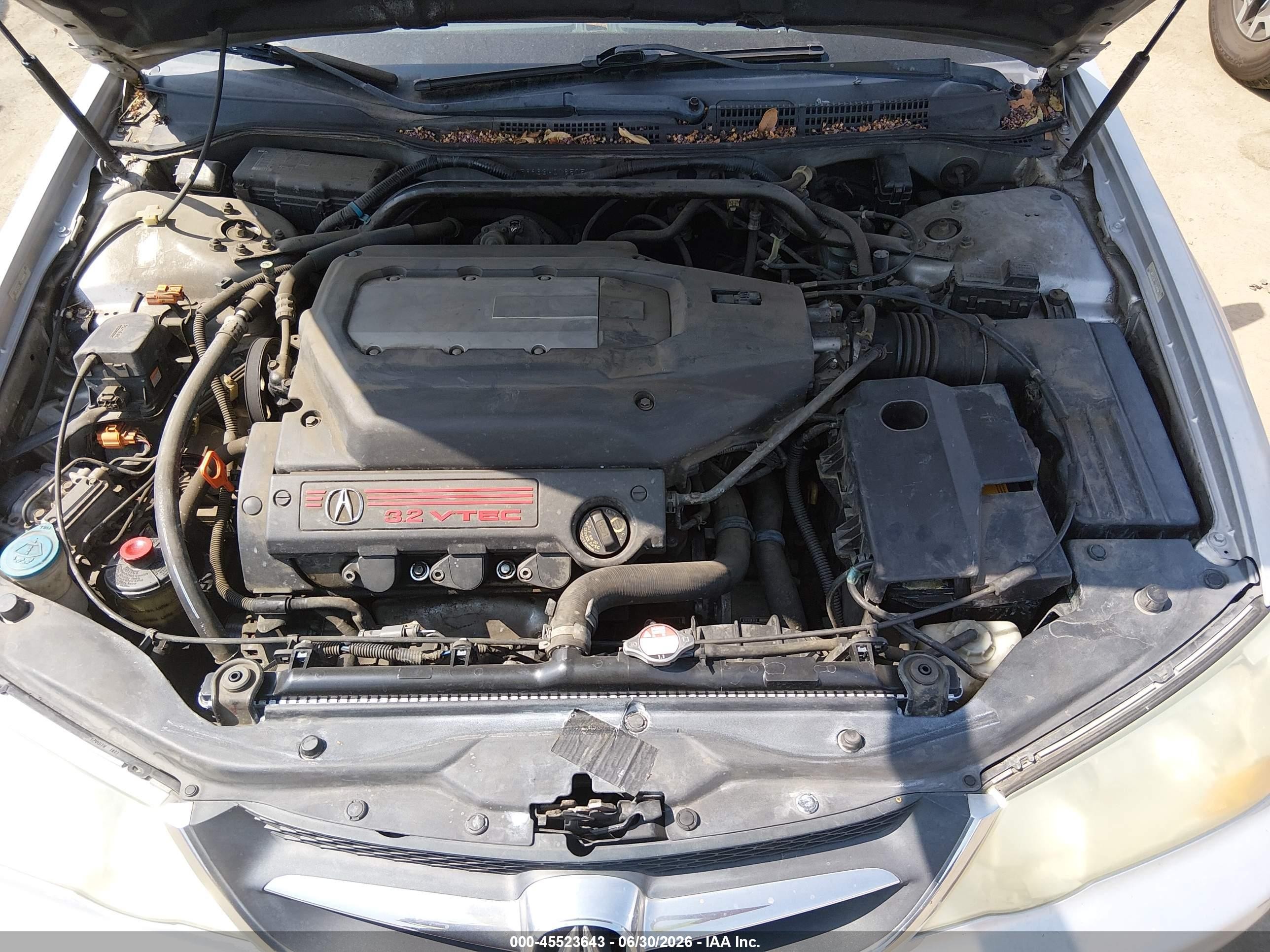 2003 Acura Tl 3.2 Type S Silver vin: 19UUA56963A016575