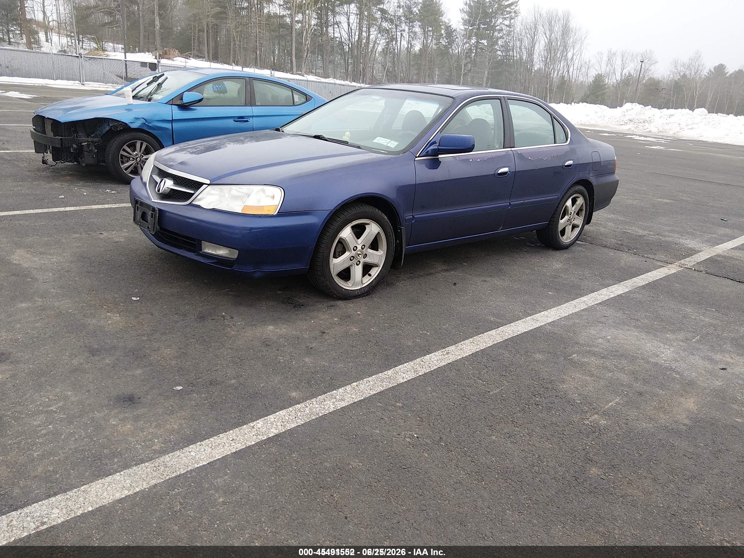 2002 Acura Tl 3.2 Type S Blue vin: 19UUA569X2A020188
