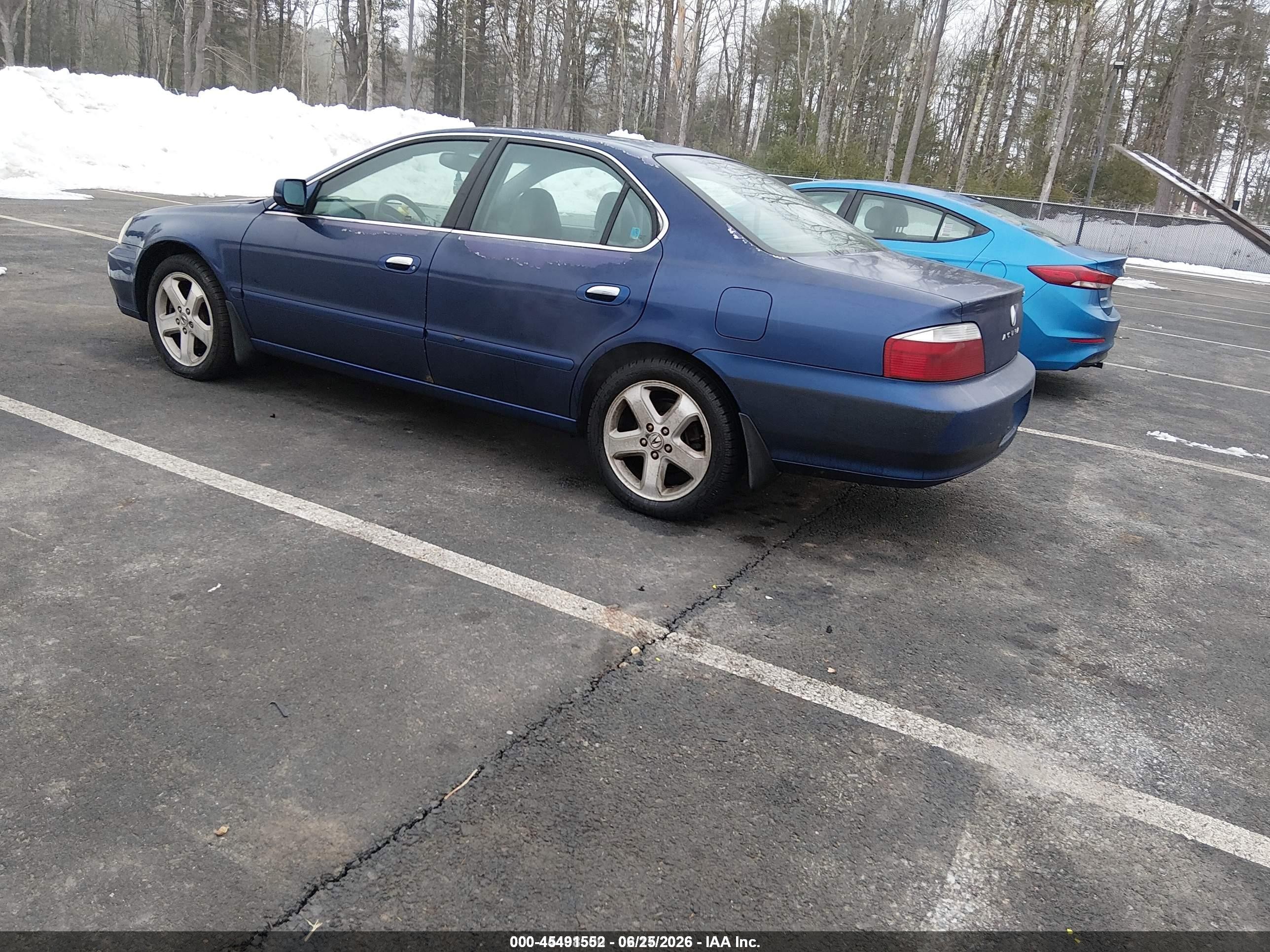 2002 Acura Tl 3.2 Type S Blue vin: 19UUA569X2A020188