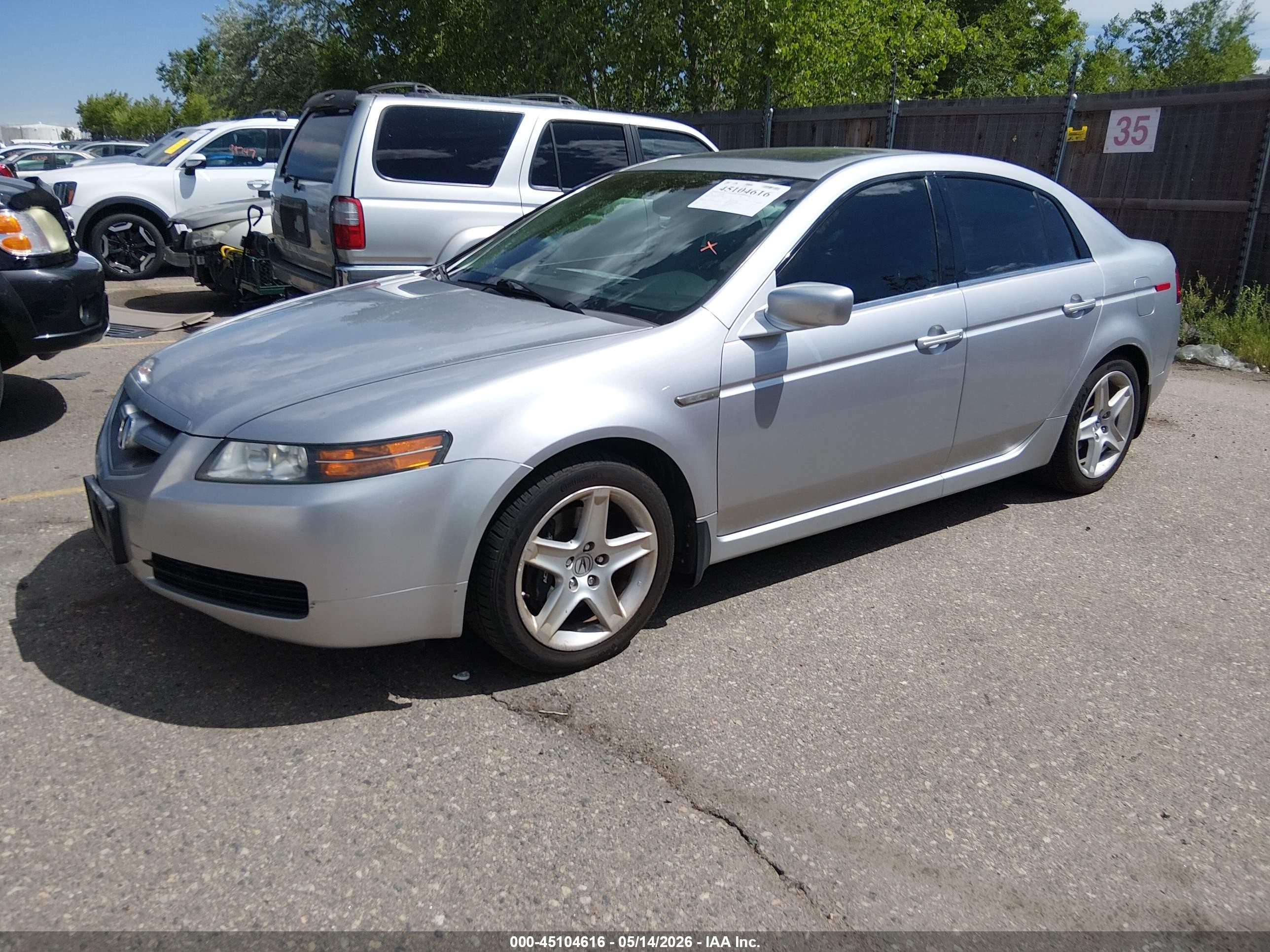2006 Acura Tl   Серебряный vin: 19UUA65506A047586
