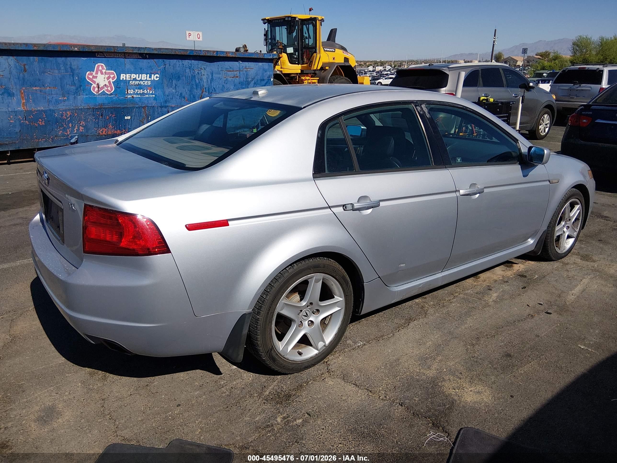 2005 Acura Tl   Silver vin: 19UUA65545A053289