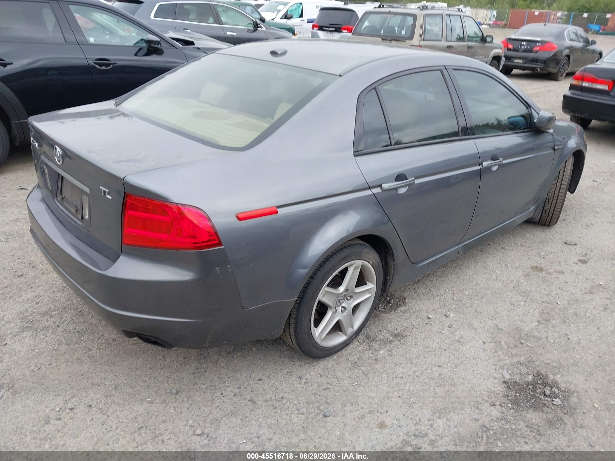 2006 Acura Tl   Gray vin: 19UUA65556A076341