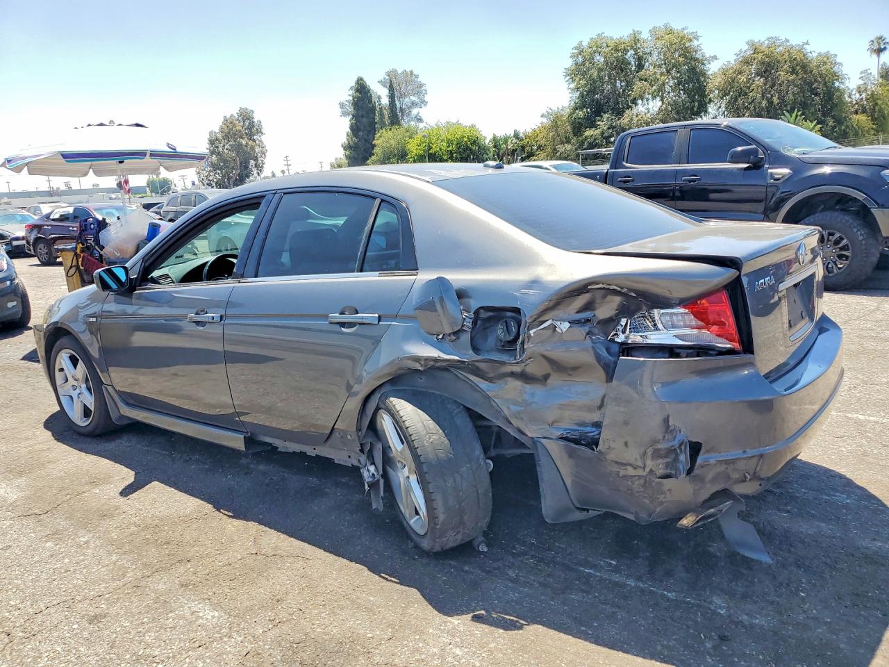 2005 Acura Tl Gray vin: 19UUA65565A007284