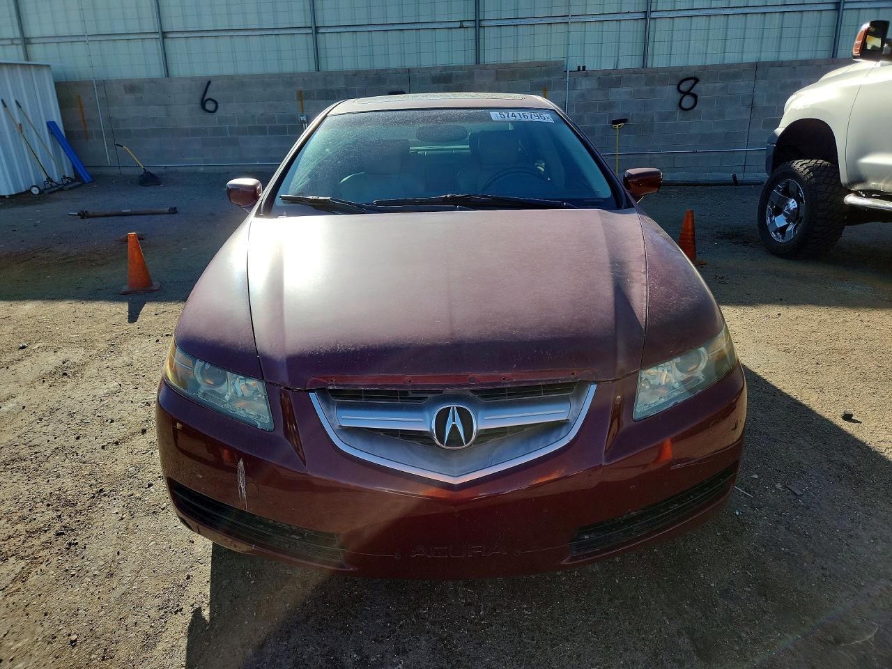 2004 Acura Tl Burgundy vin: 19UUA65574A012945