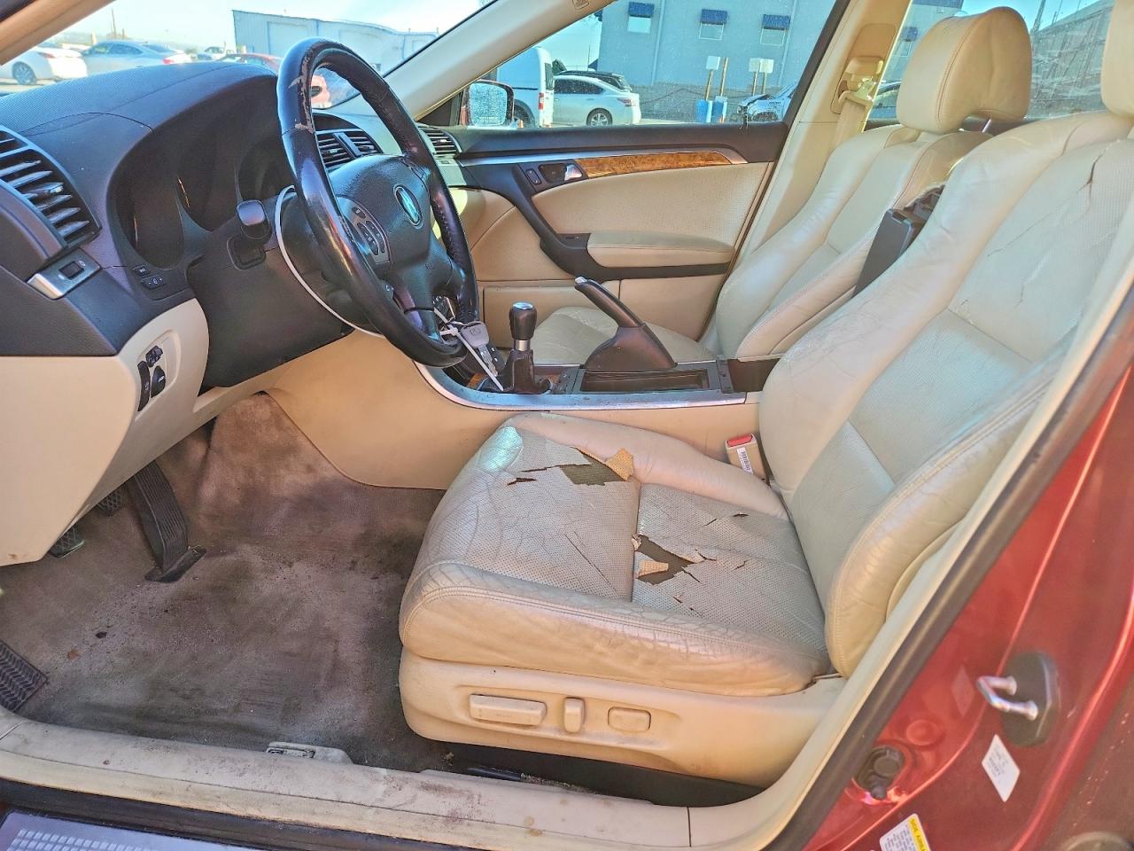 2004 Acura Tl Burgundy vin: 19UUA65574A012945