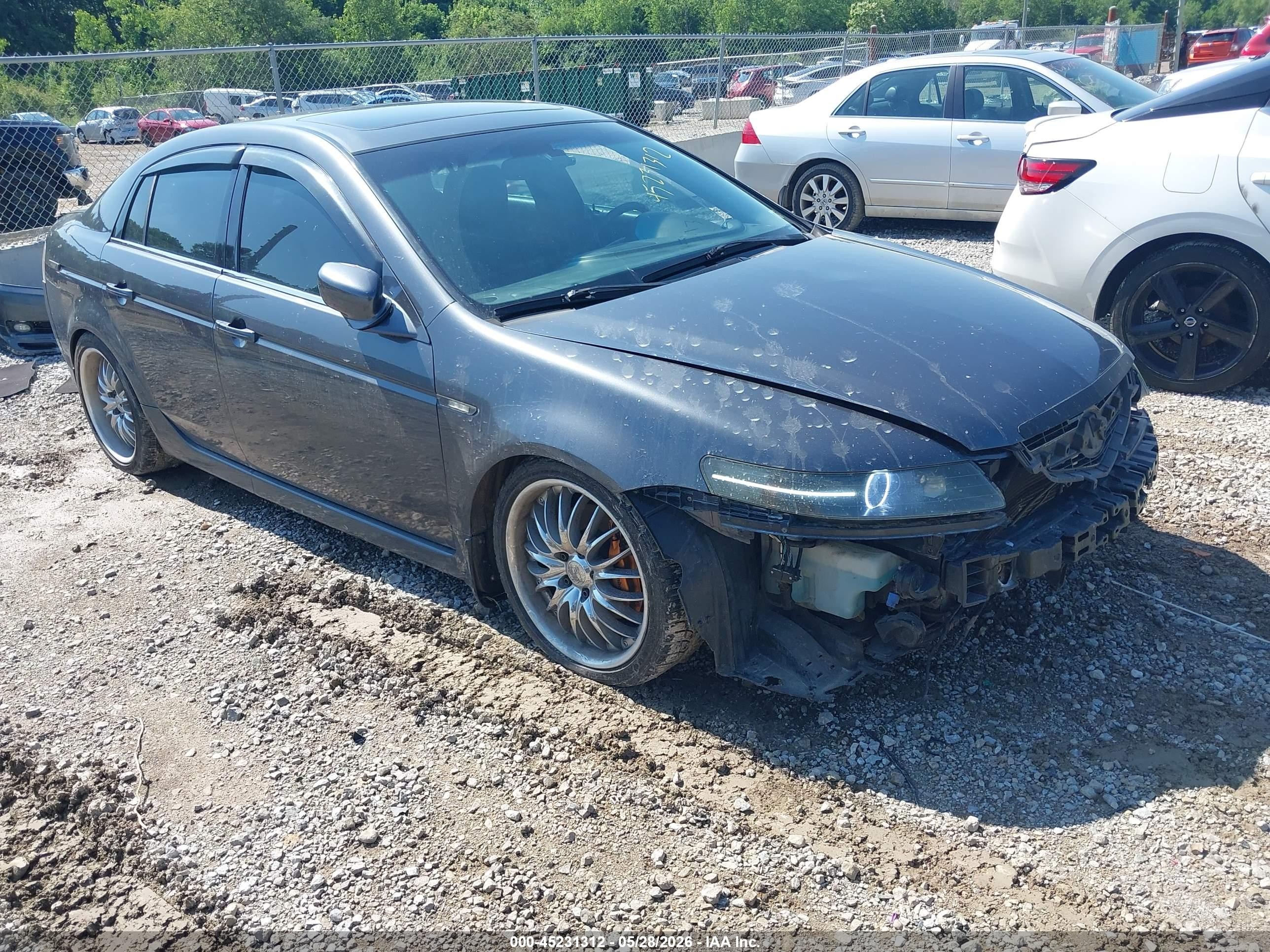 2005 Acura Tl   Gray vin: 19UUA65575A024868