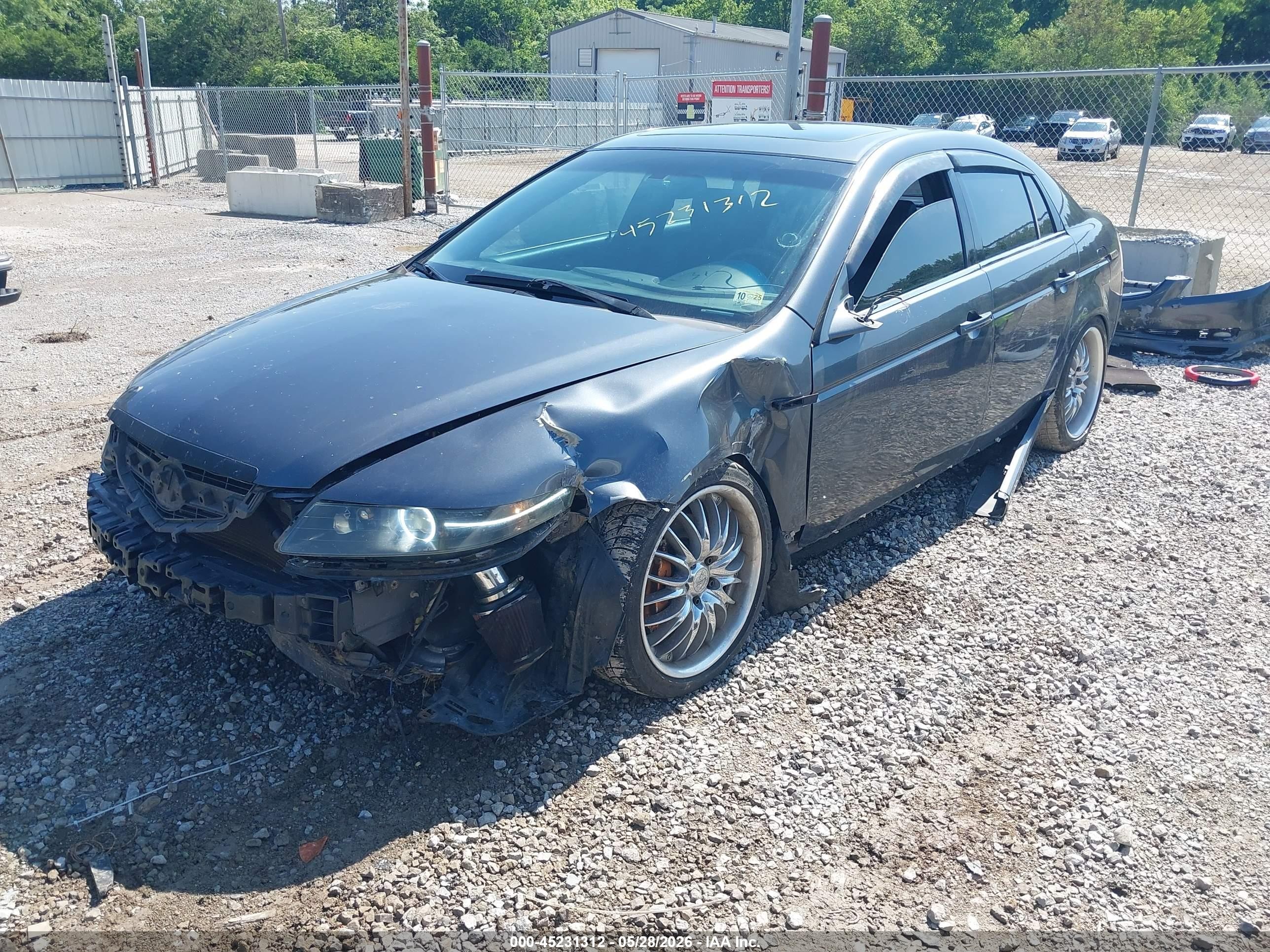 2005 Acura Tl   Gray vin: 19UUA65575A024868