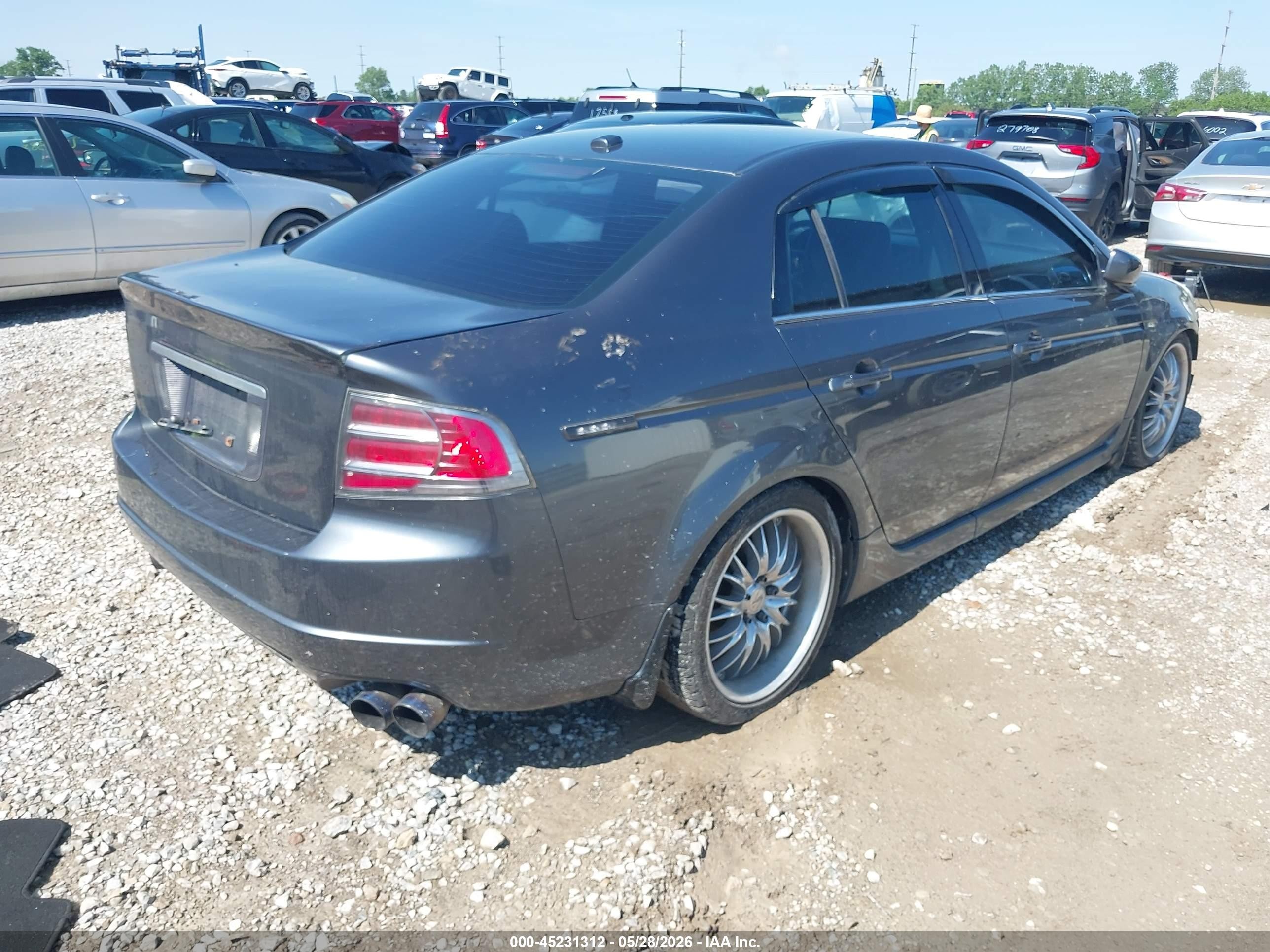2005 Acura Tl   Gray vin: 19UUA65575A024868