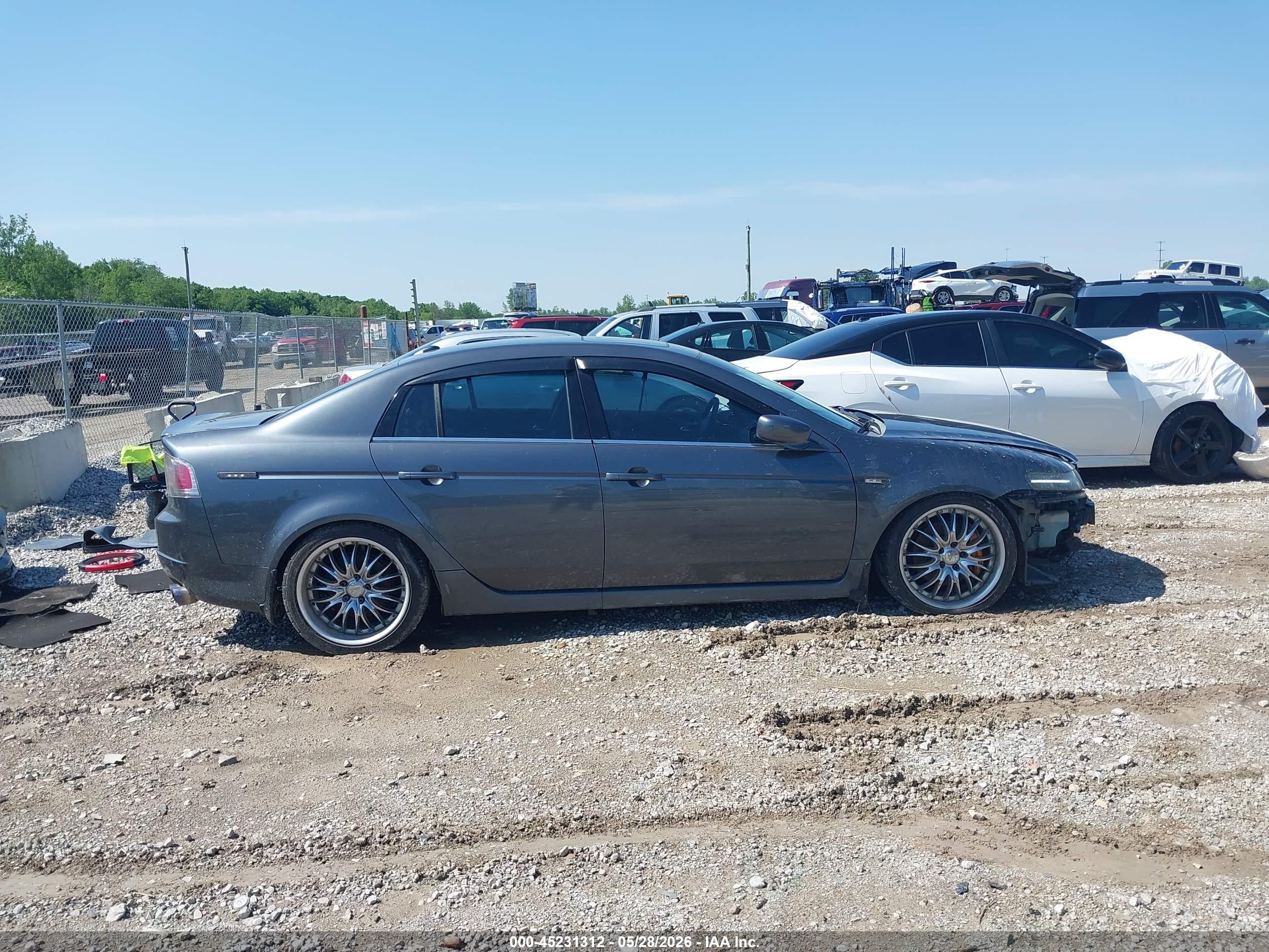 2005 Acura Tl   Gray vin: 19UUA65575A024868