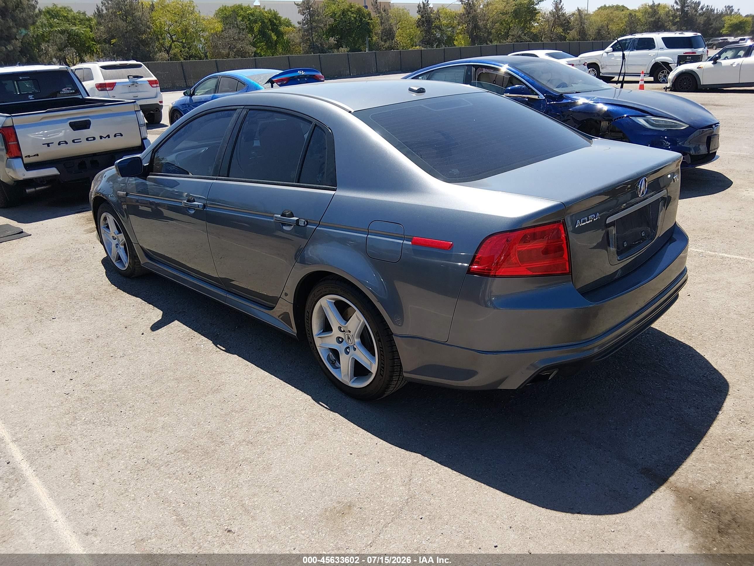 2006 Acura Tl   Gray vin: 19UUA65586A006865