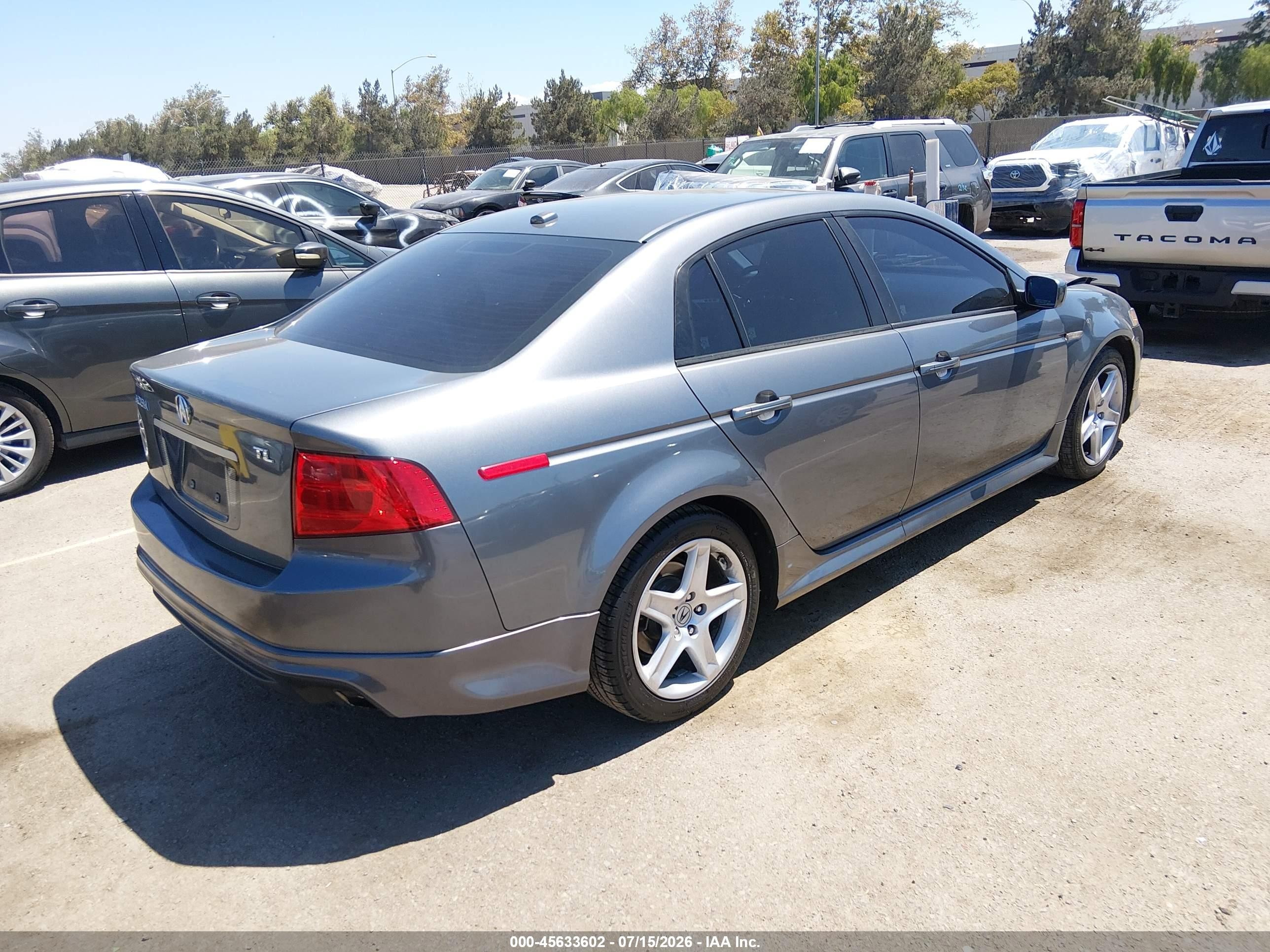 2006 Acura Tl   Gray vin: 19UUA65586A006865