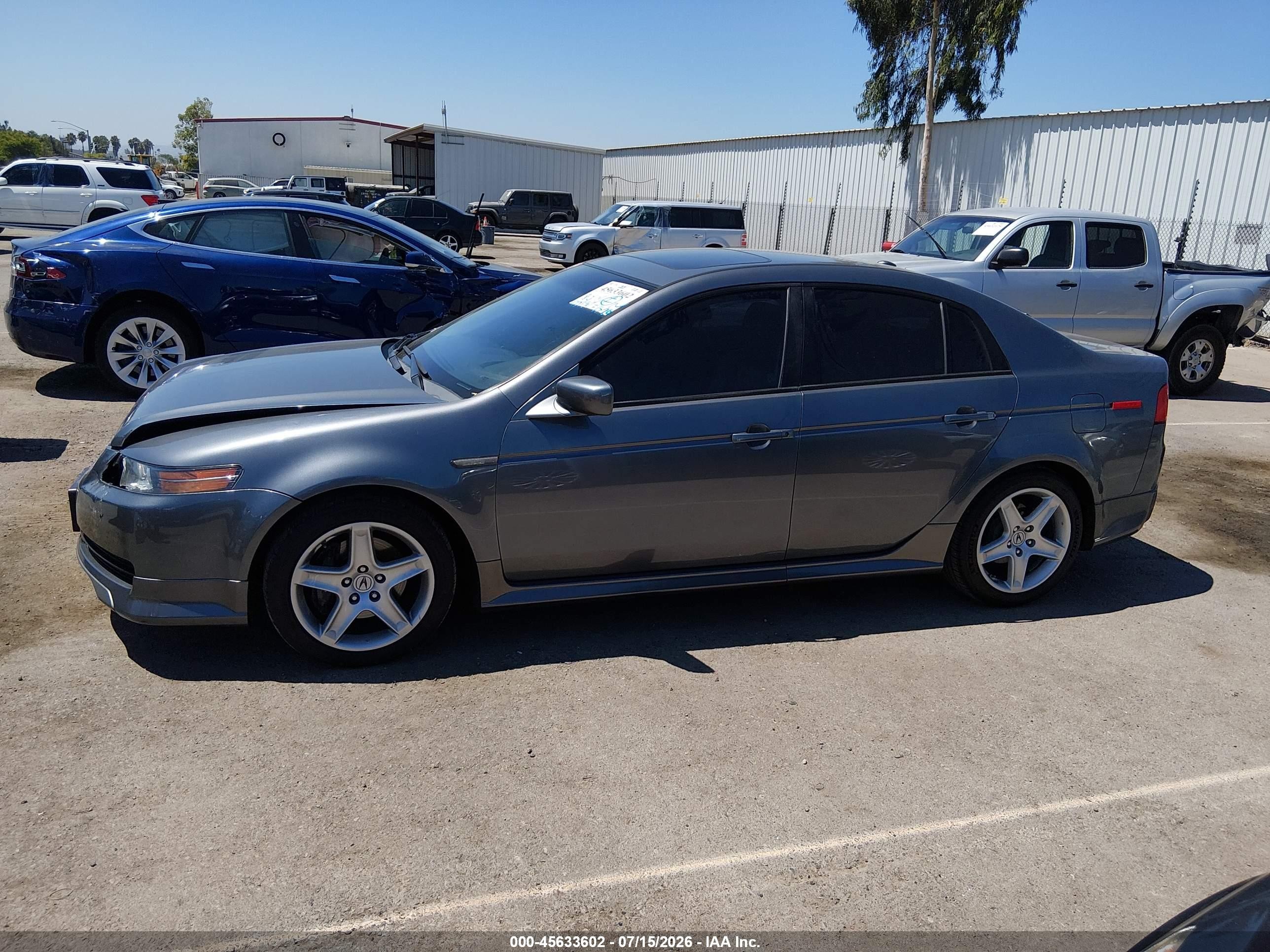 2006 Acura Tl   Gray vin: 19UUA65586A006865