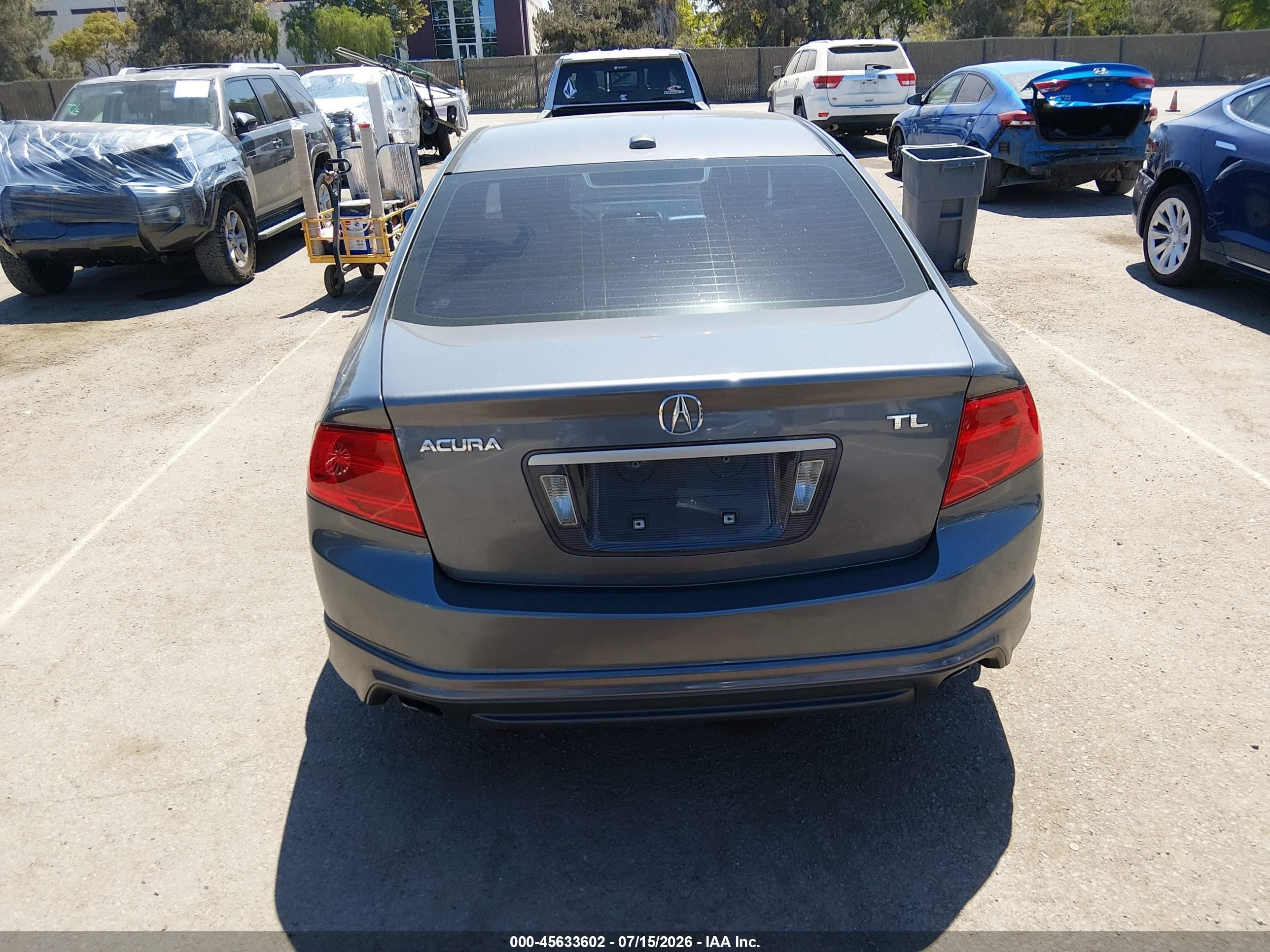 2006 Acura Tl   Gray vin: 19UUA65586A006865