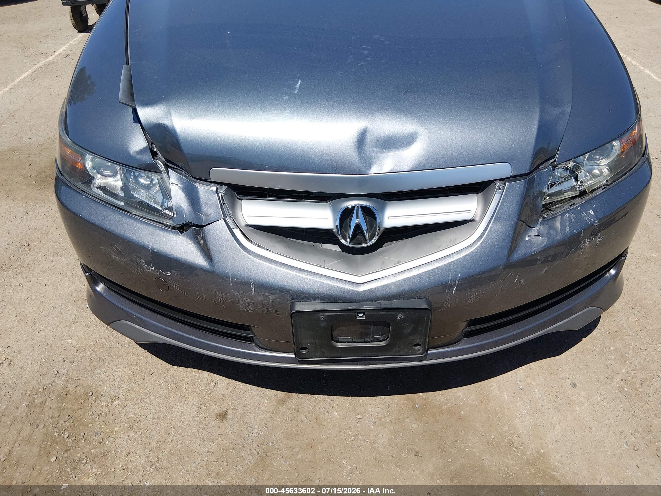 2006 Acura Tl   Gray vin: 19UUA65586A006865