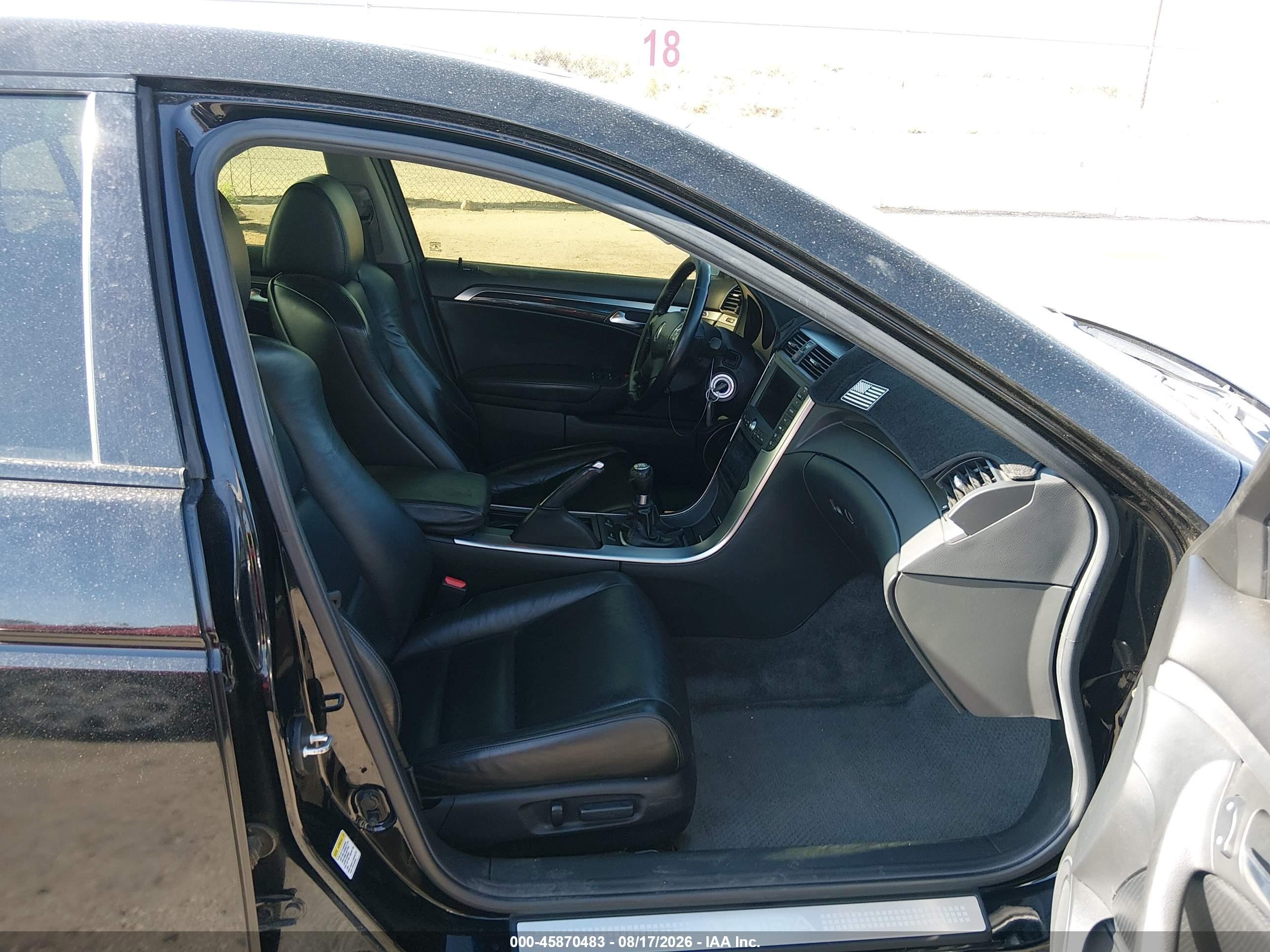 2005 Acura Tl   Black vin: 19UUA655X5A054785