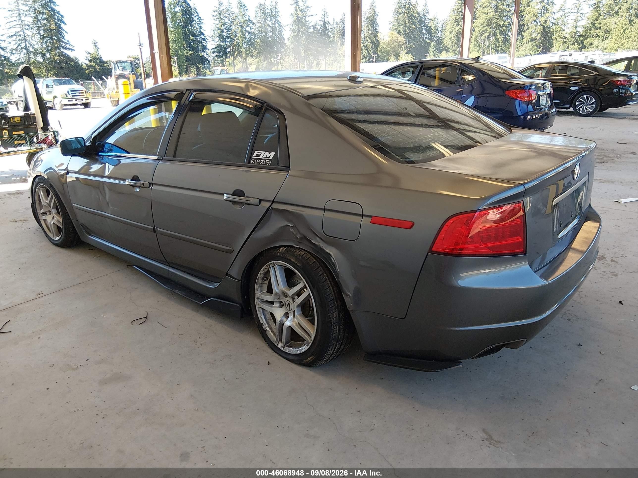 2004 Acura Tl   Gray vin: 19UUA65624A022288